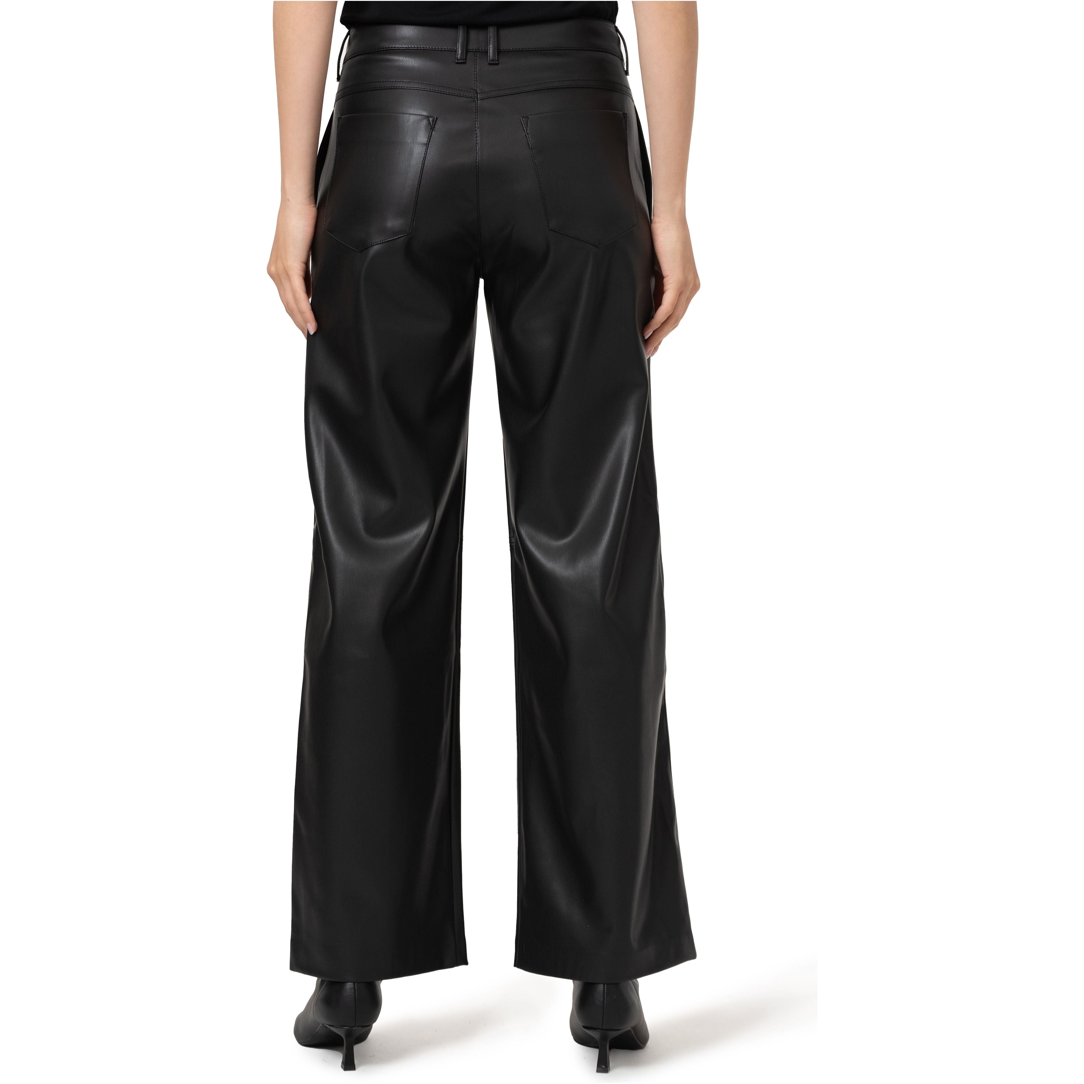 Mavi PU Black Pants