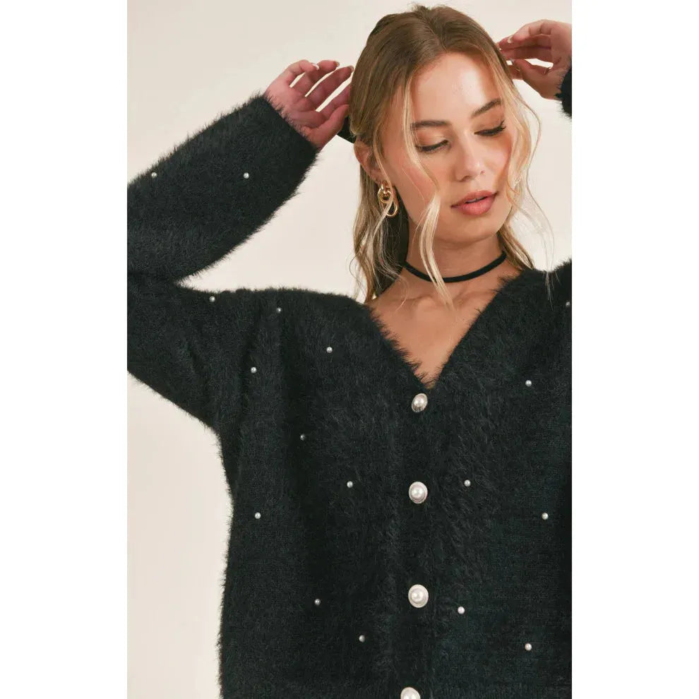 Marcie Pearl Embellished Cardigan