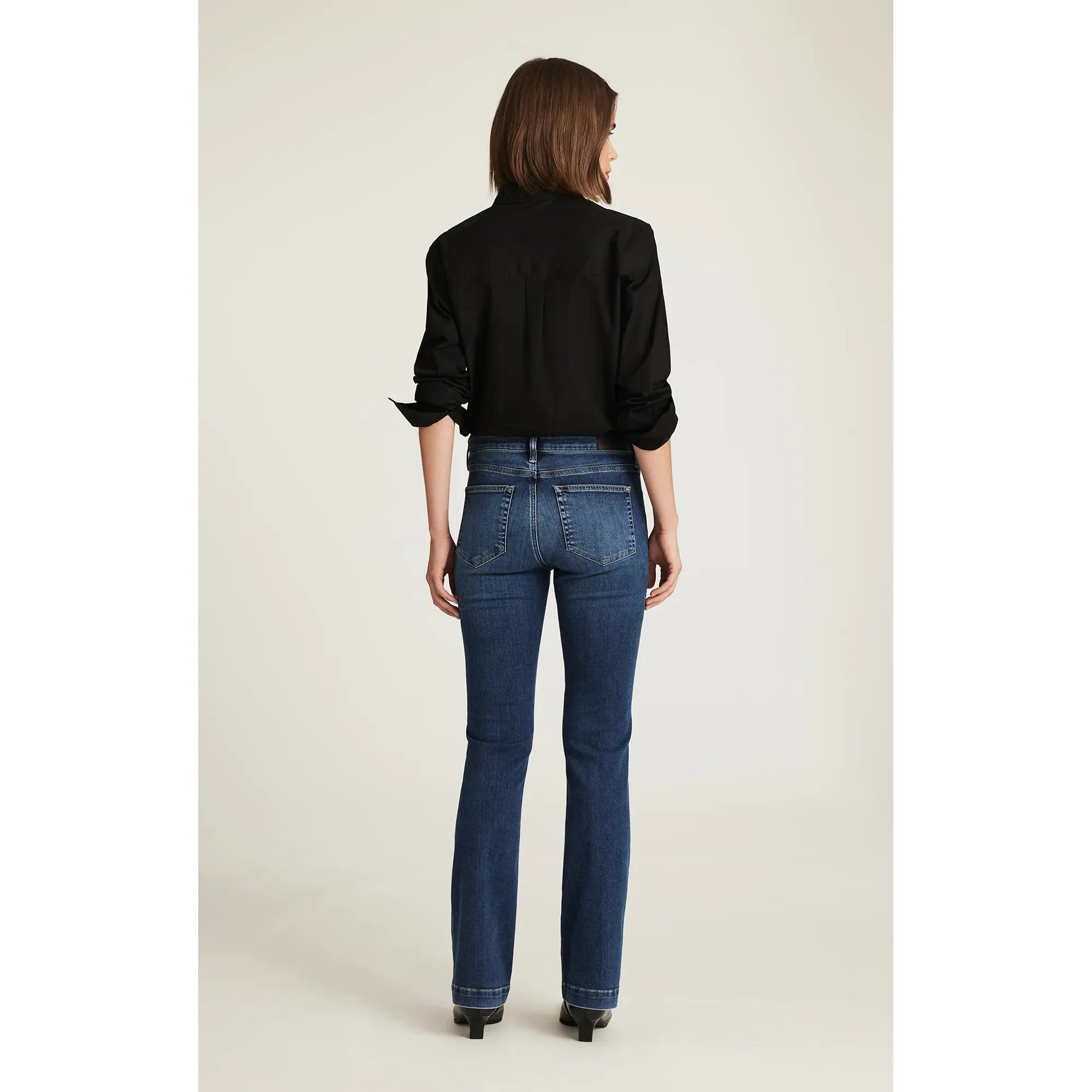 Vicky Dark Brushed Feather Luxe Jean
