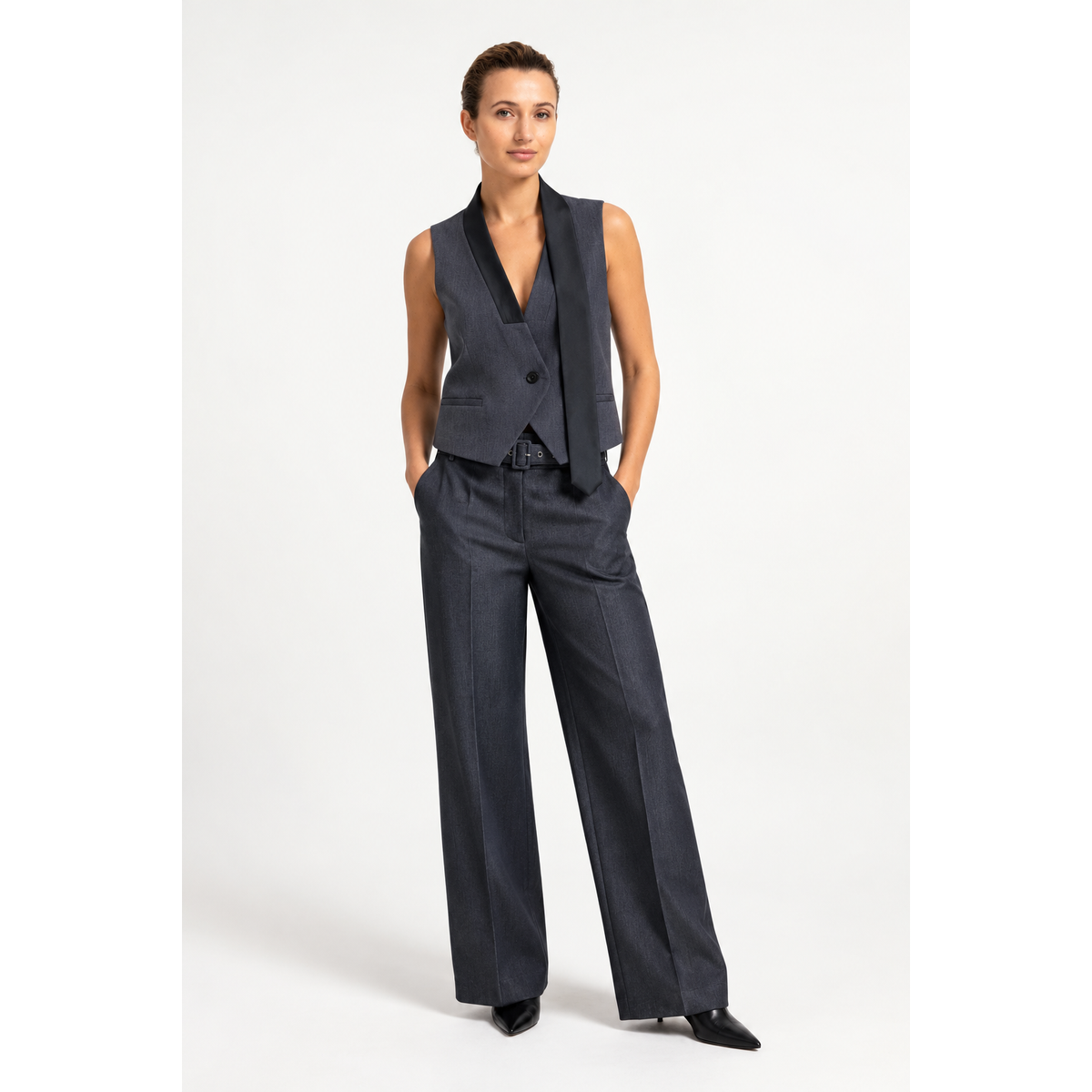 Gilet with Satin Lapel