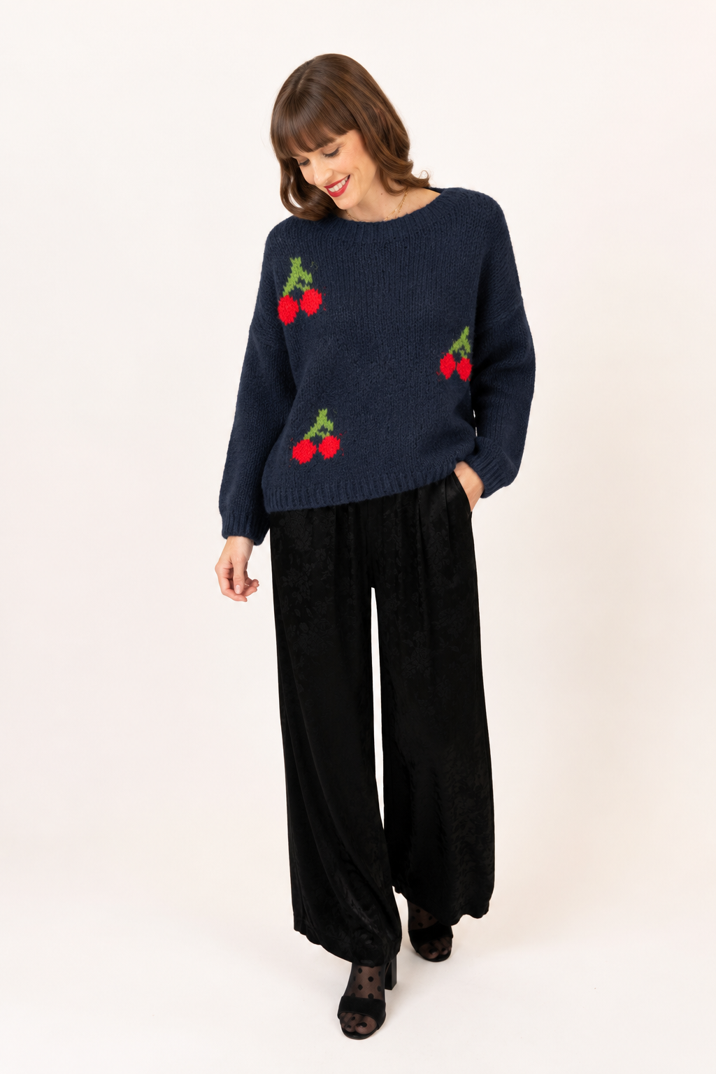 Cherry Knit Sweater