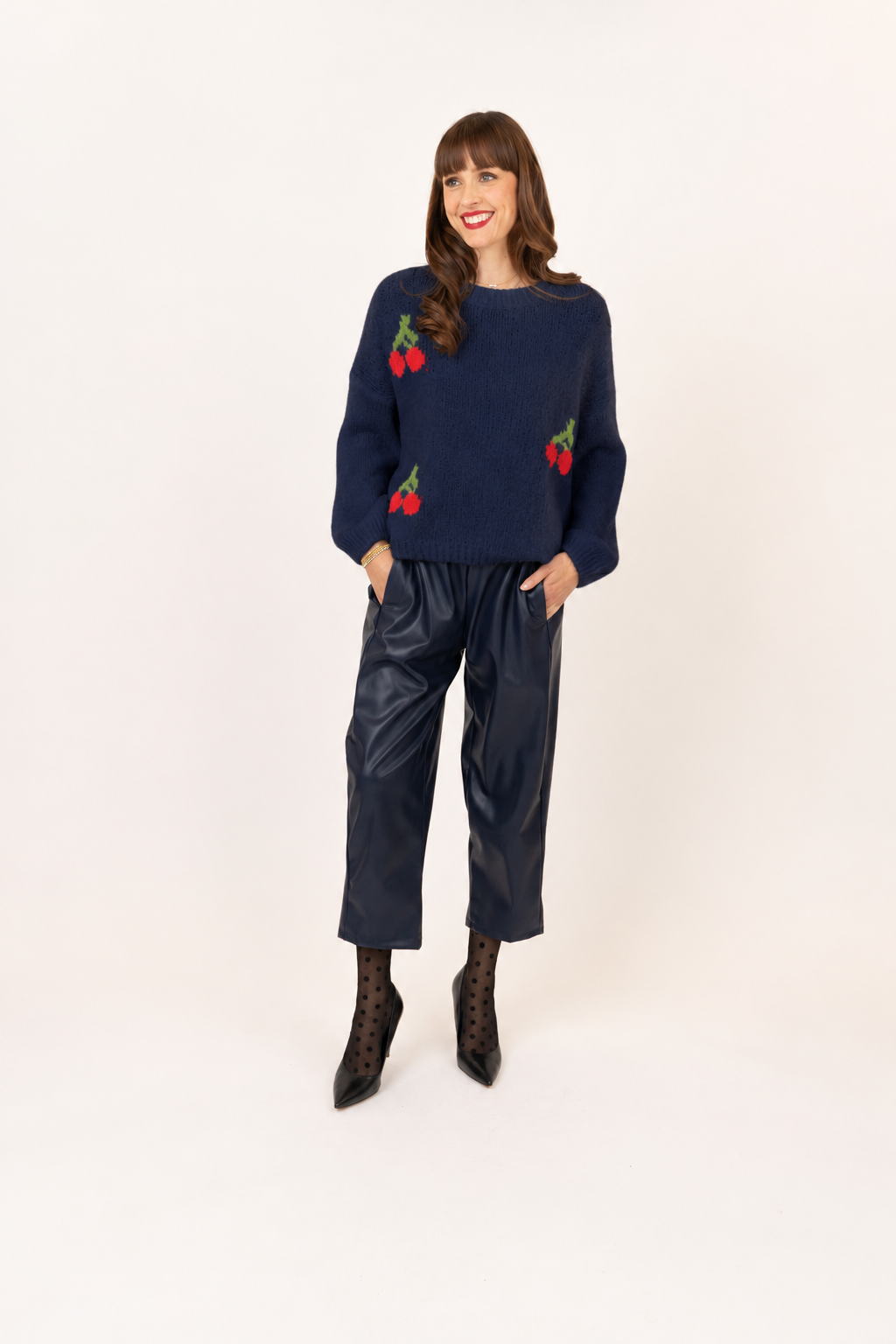 Cherry Knit Sweater