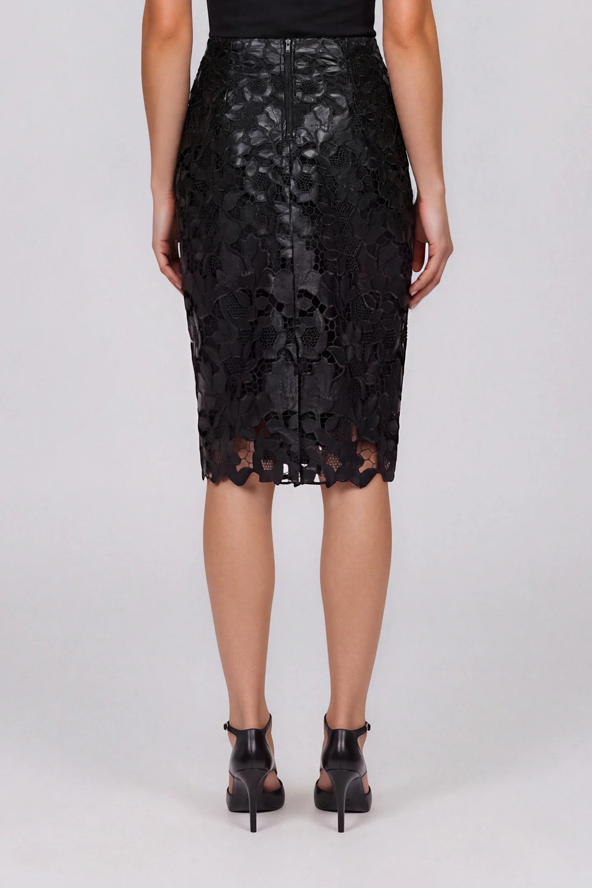 Twilight Embroidered Pencil Skirt