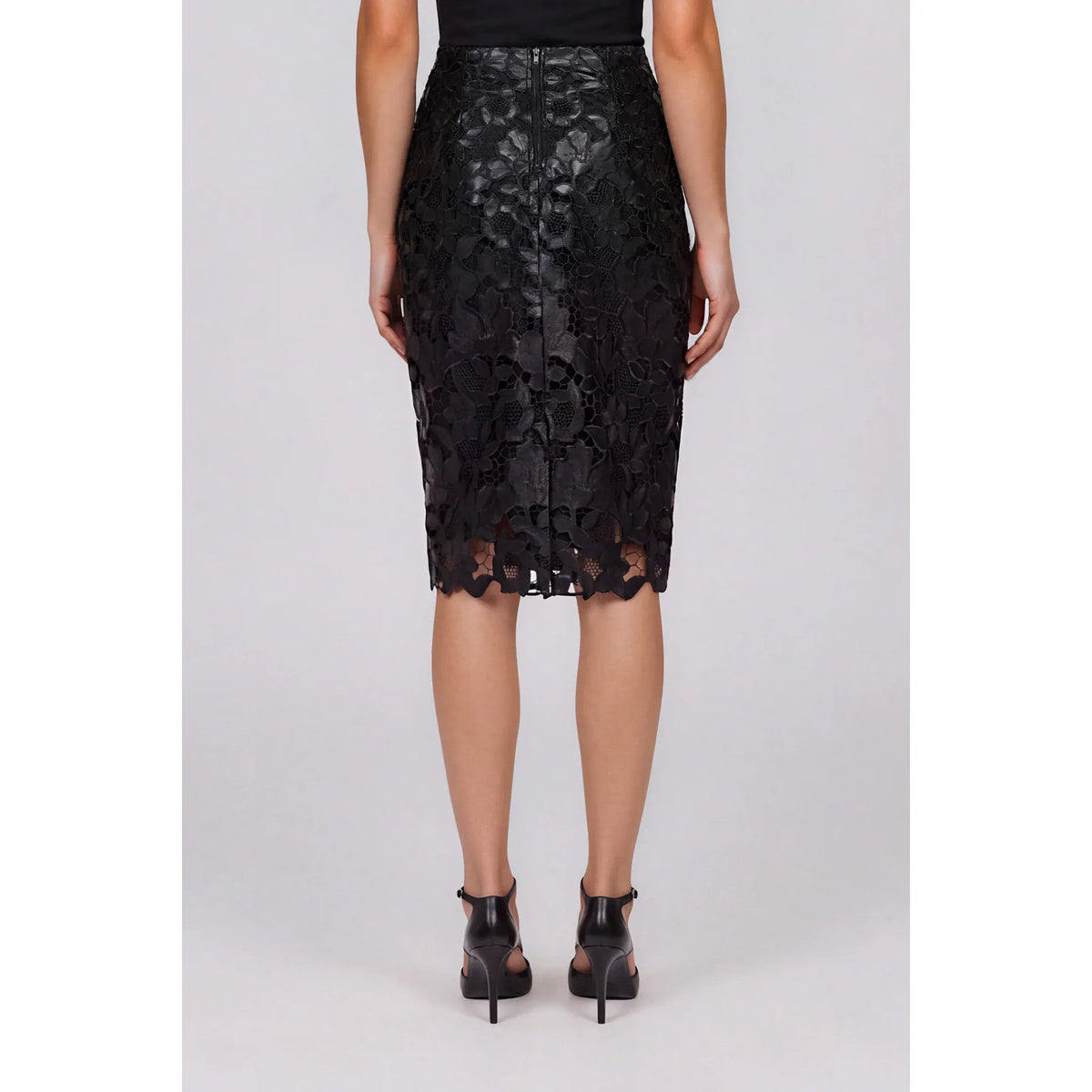 Twilight Embroidered Pencil Skirt