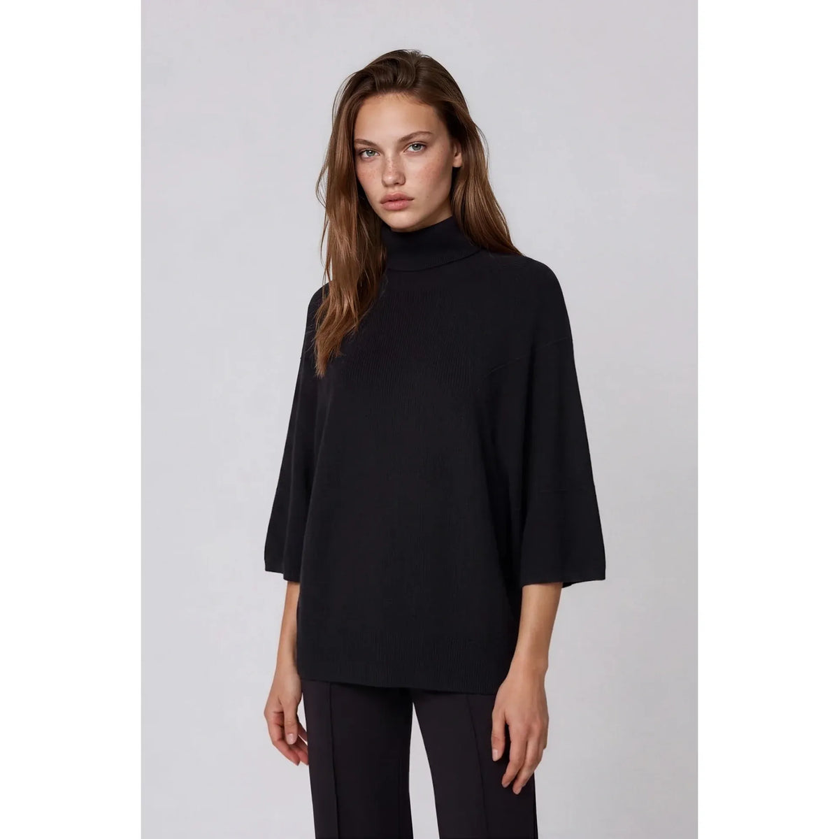 Snow Drift Turtleneck Sweater