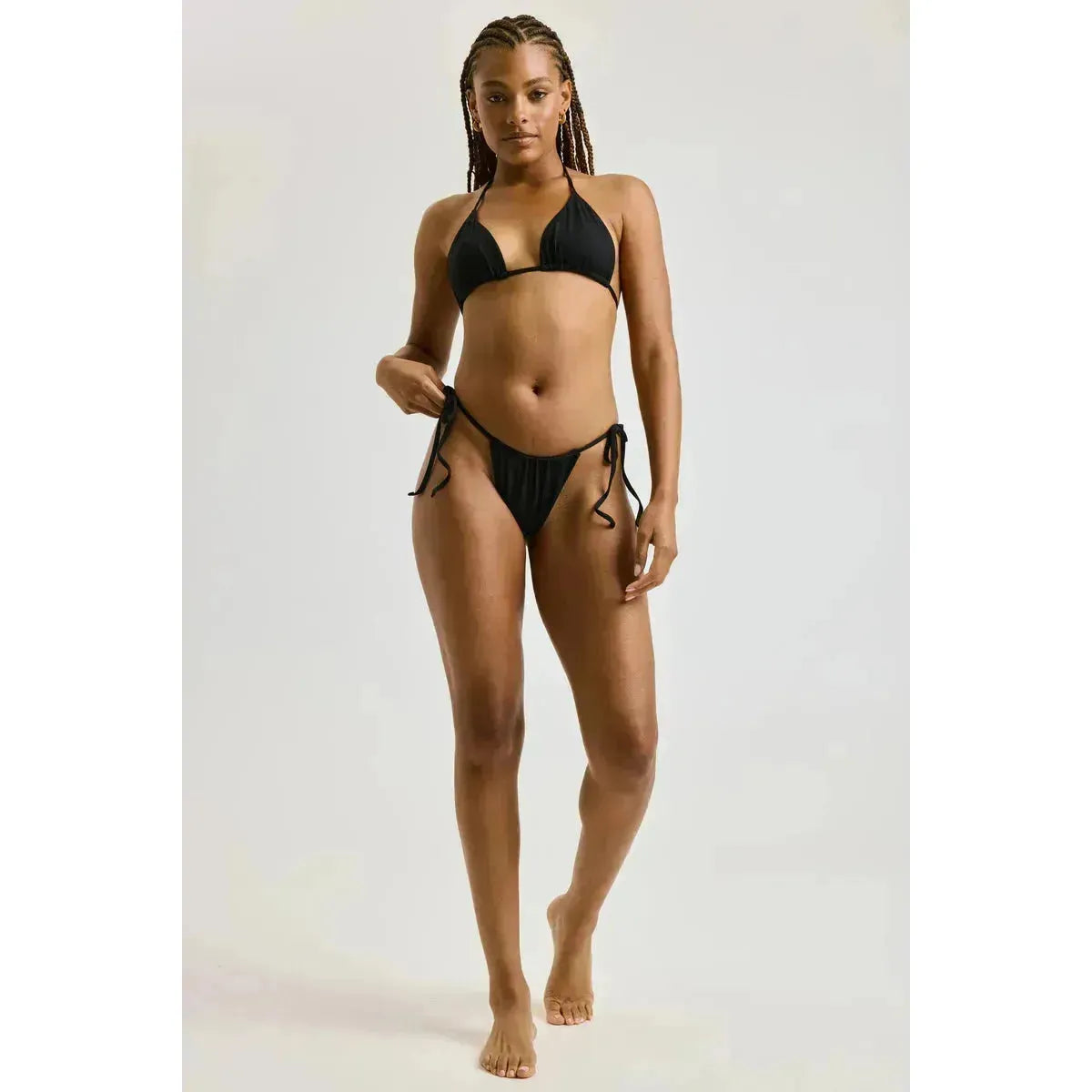 Rib String Bikini Top