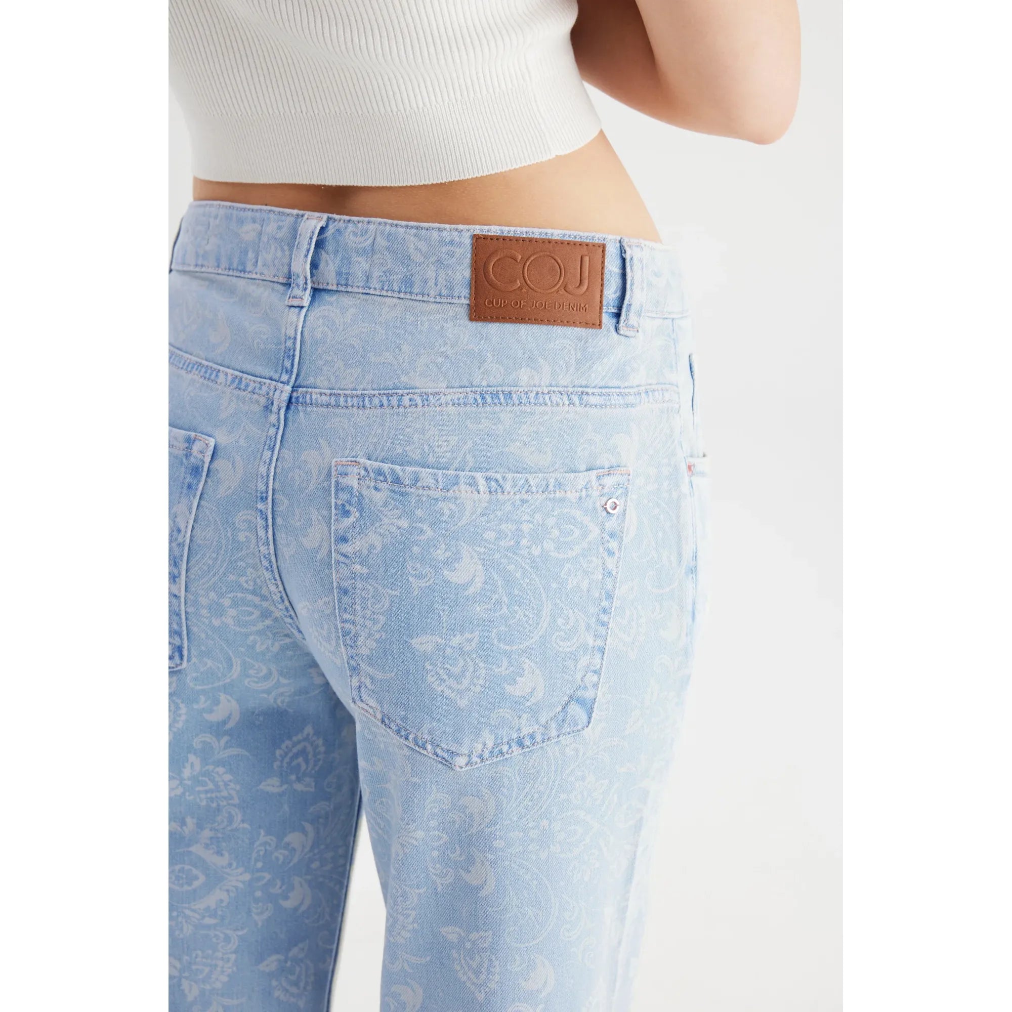 Ruby Printed Straight Jeans