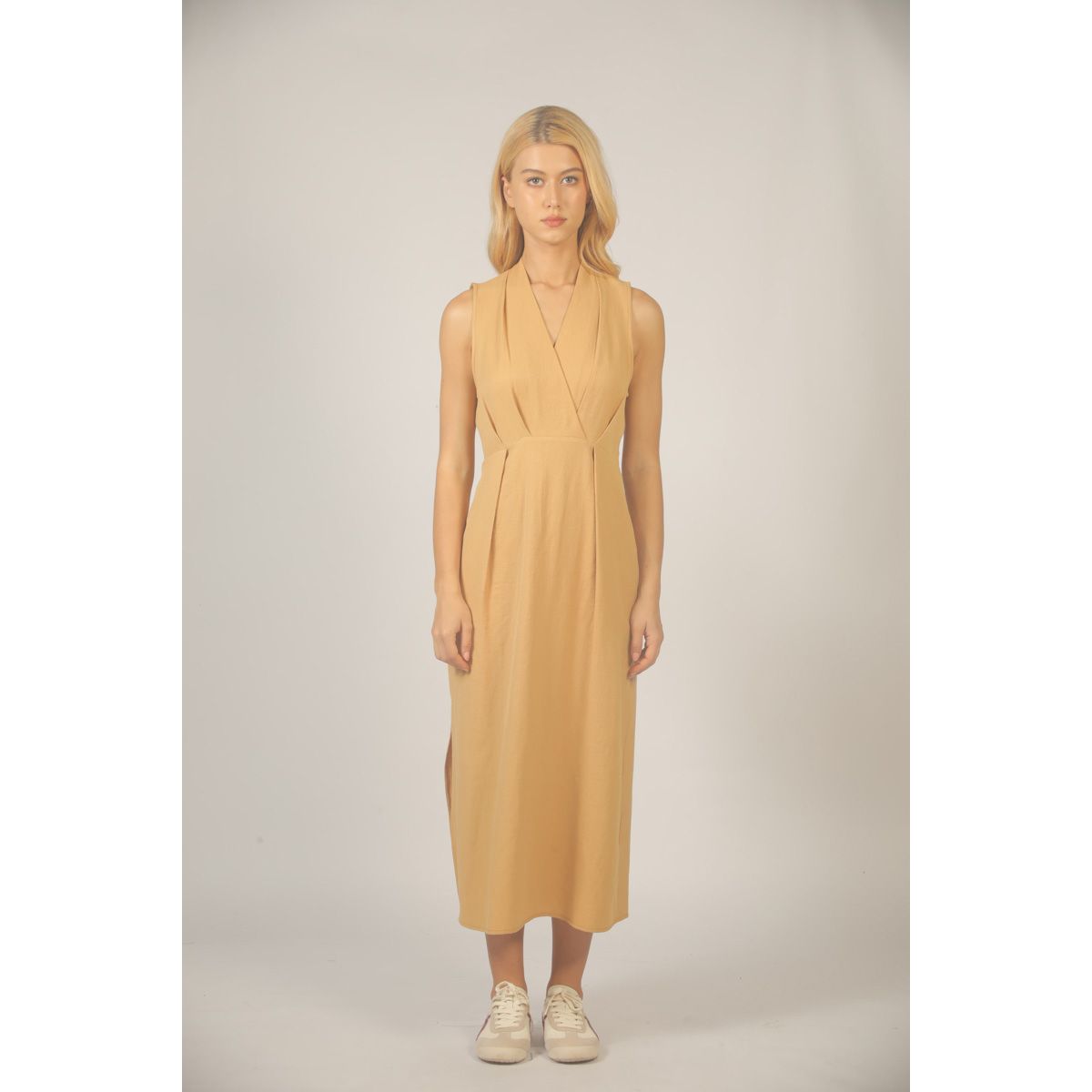Golden Horizon Midi Dress