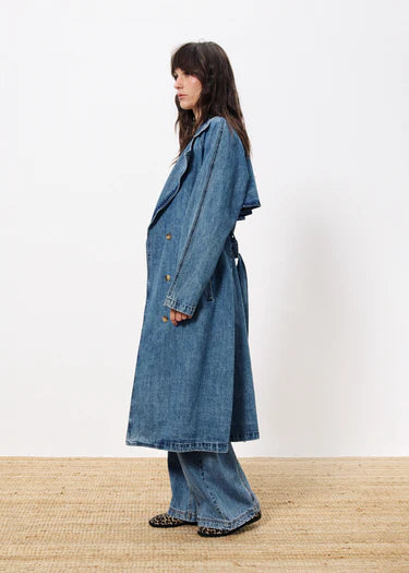 Carmelina Blue Jean Trench