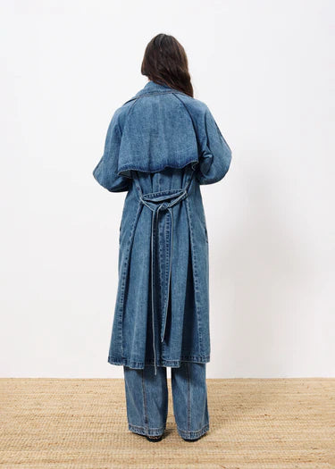 Carmelina Blue Jean Trench