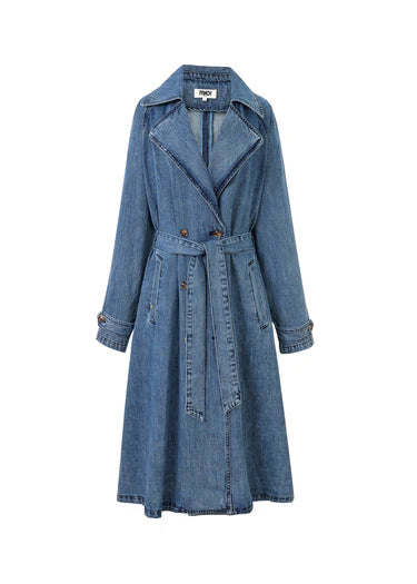 Carmelina Blue Jean Trench