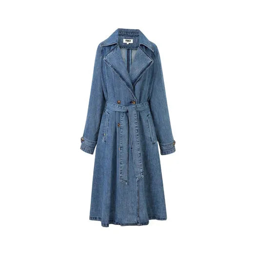 Carmelina Blue Jean Trench