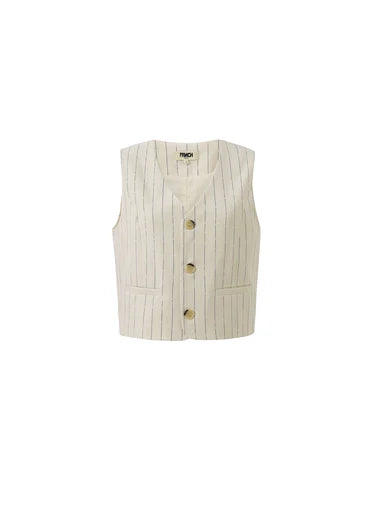 Ersilia Creme Suit Vest