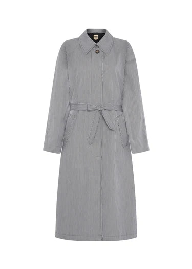 Nelcy Pinstripe Trench