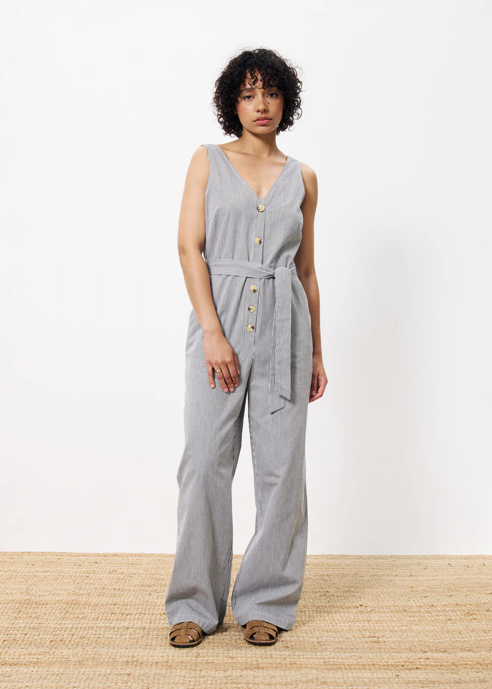 Maddie Pinstripe Jumpsuit