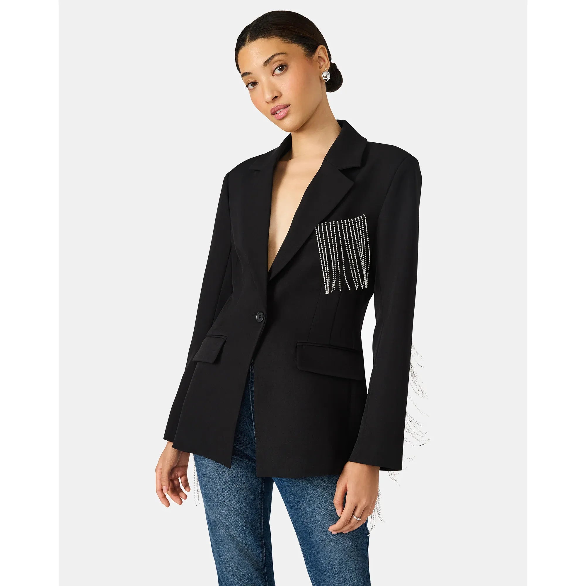 Gem Blazer Black