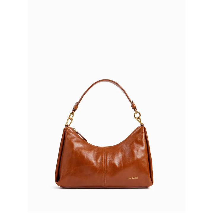 Rejina - Elegant Leather Baguette Bag