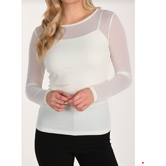 Frank Lyman Sheer Top 266148