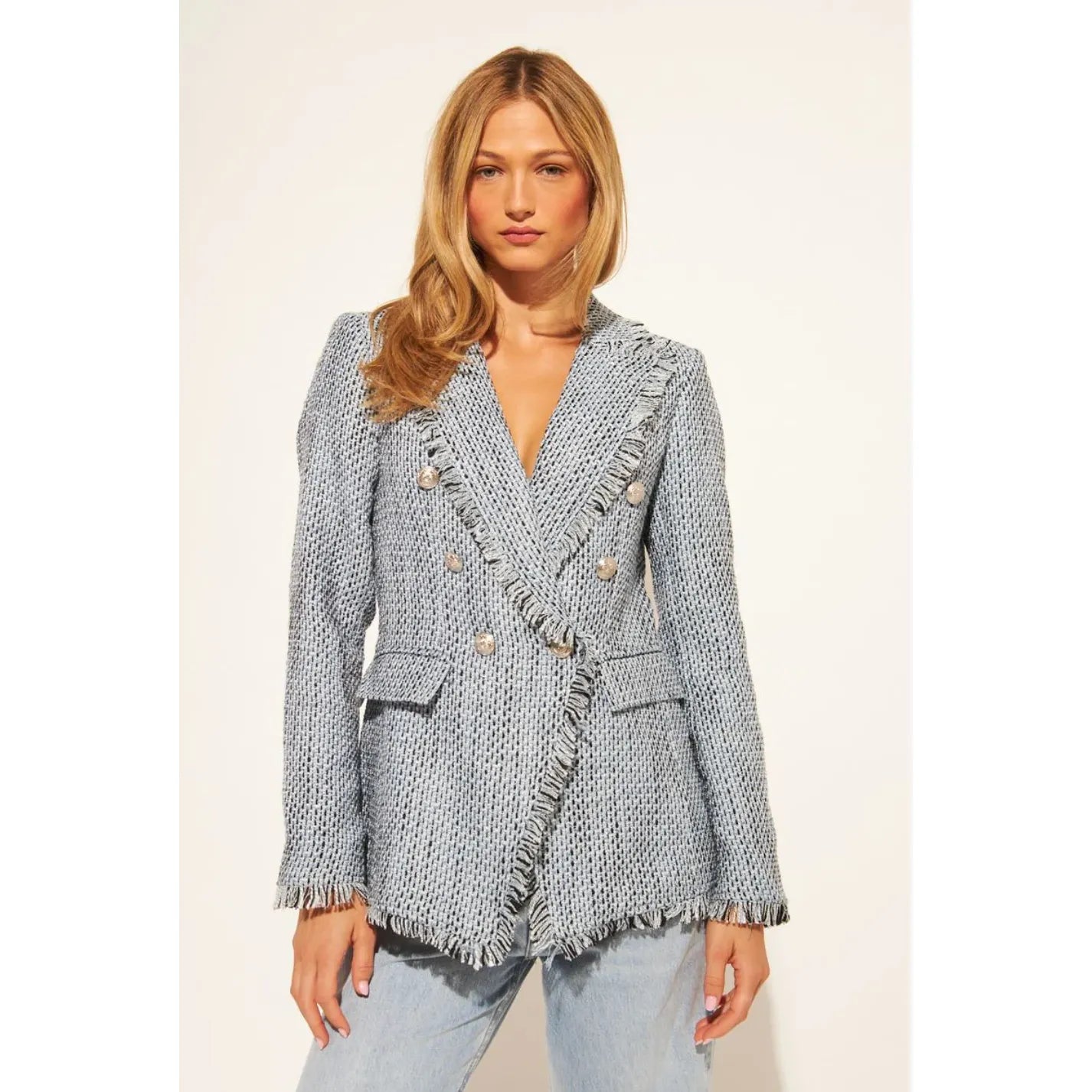 Andres Blazer | Denim Tweed