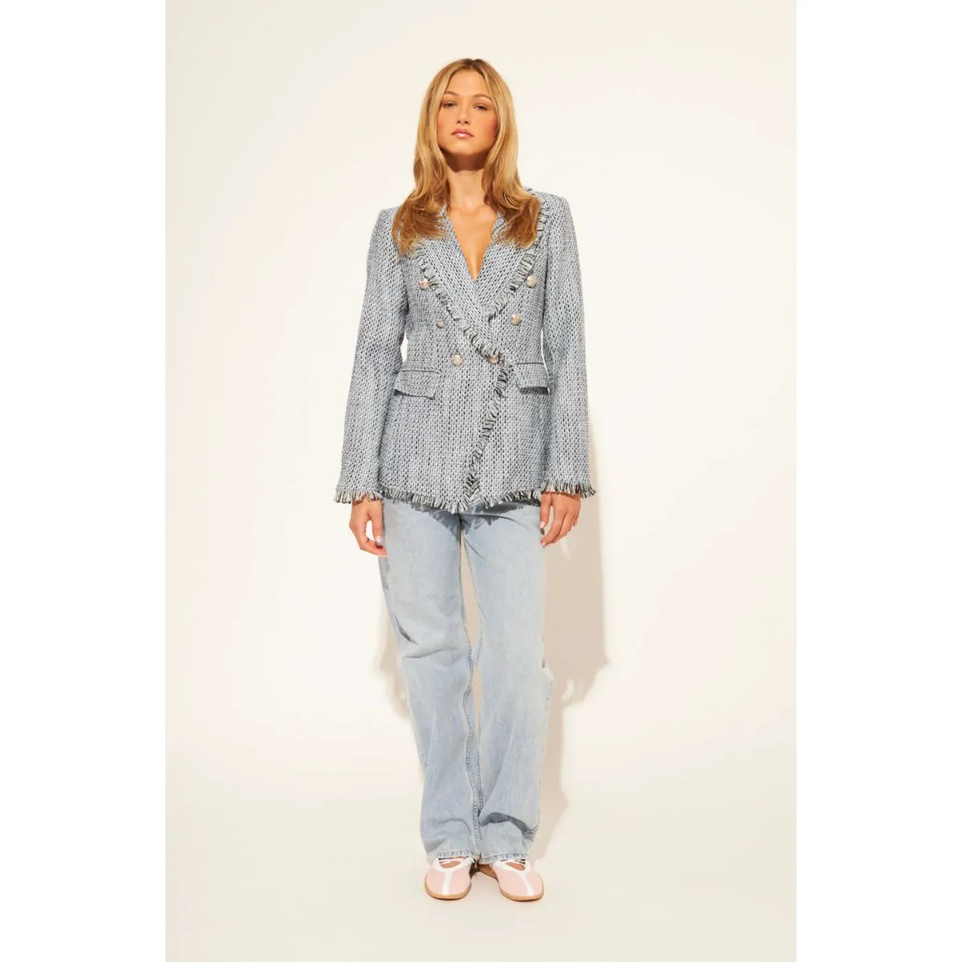 Andres Blazer | Denim Tweed