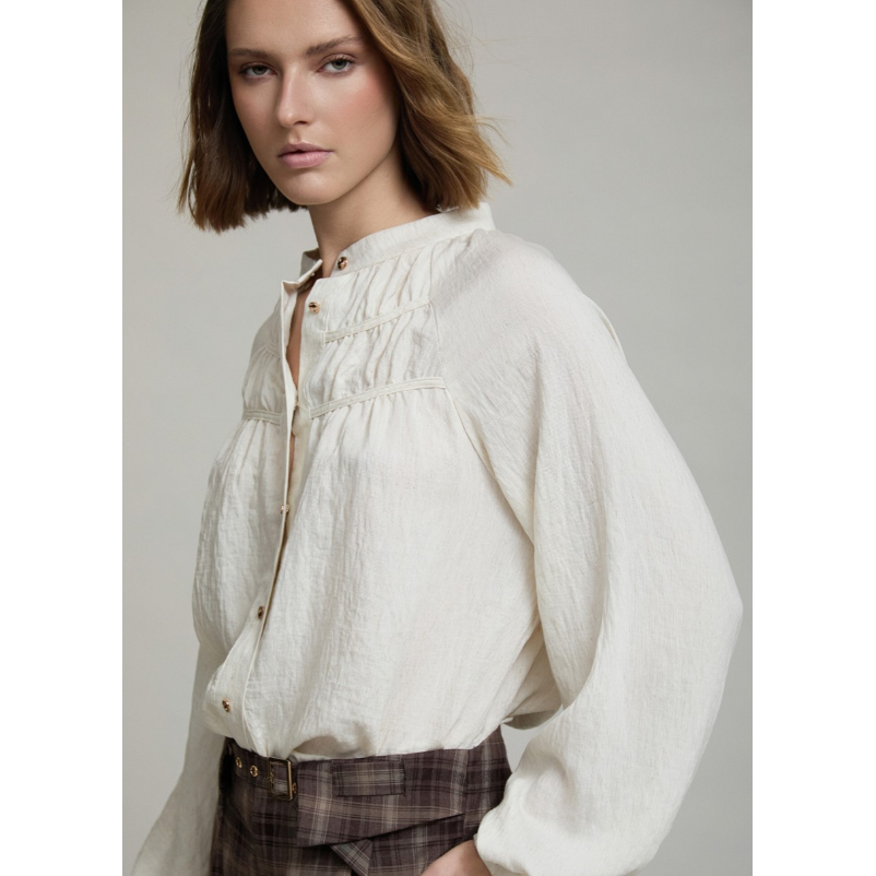 Gathered Yoke Blouse