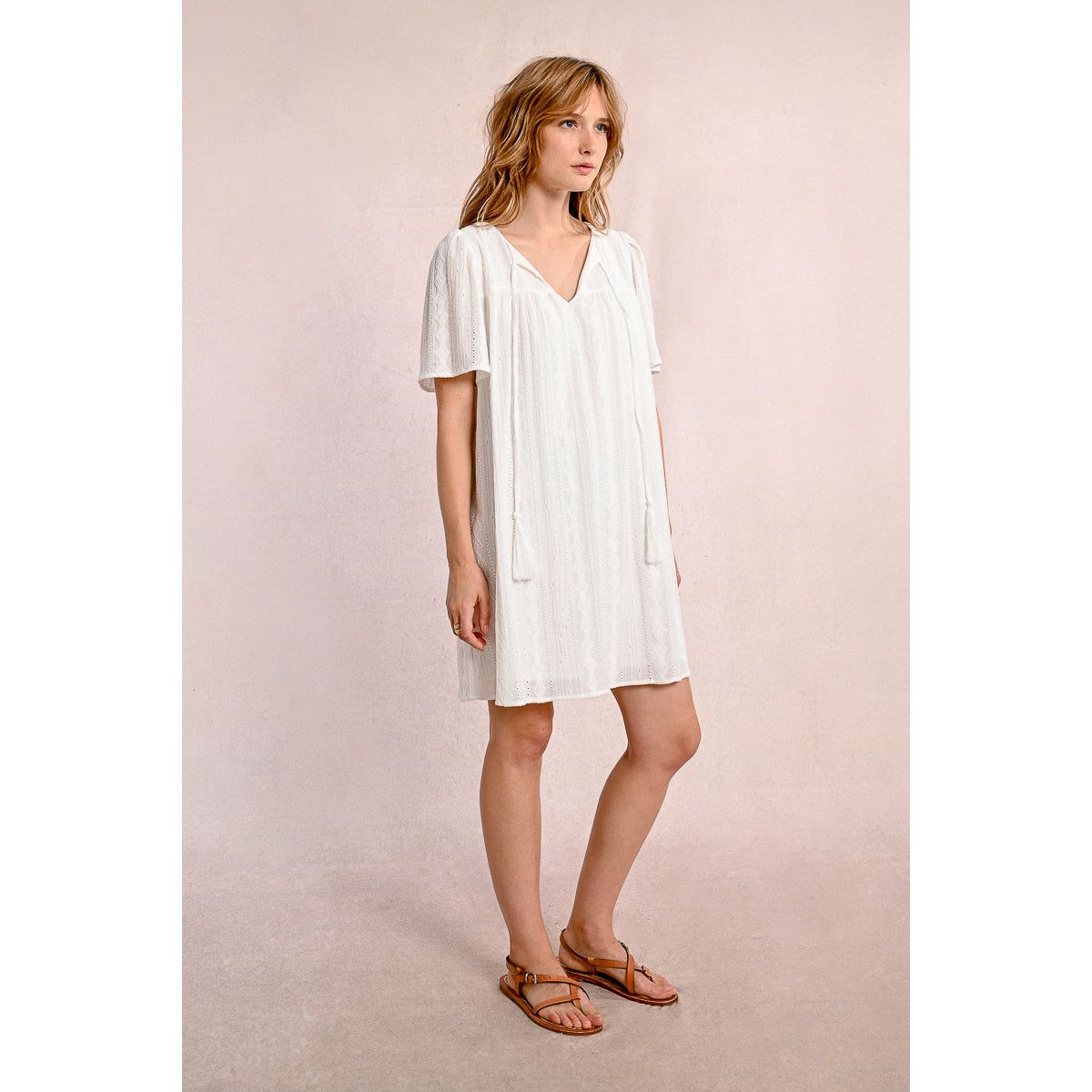 Serene Eyelet Dress