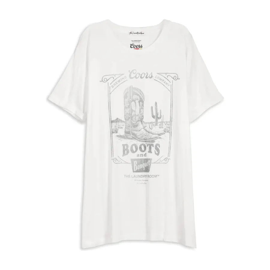 Boot Scootin' Coors Banquet Oversized Tee