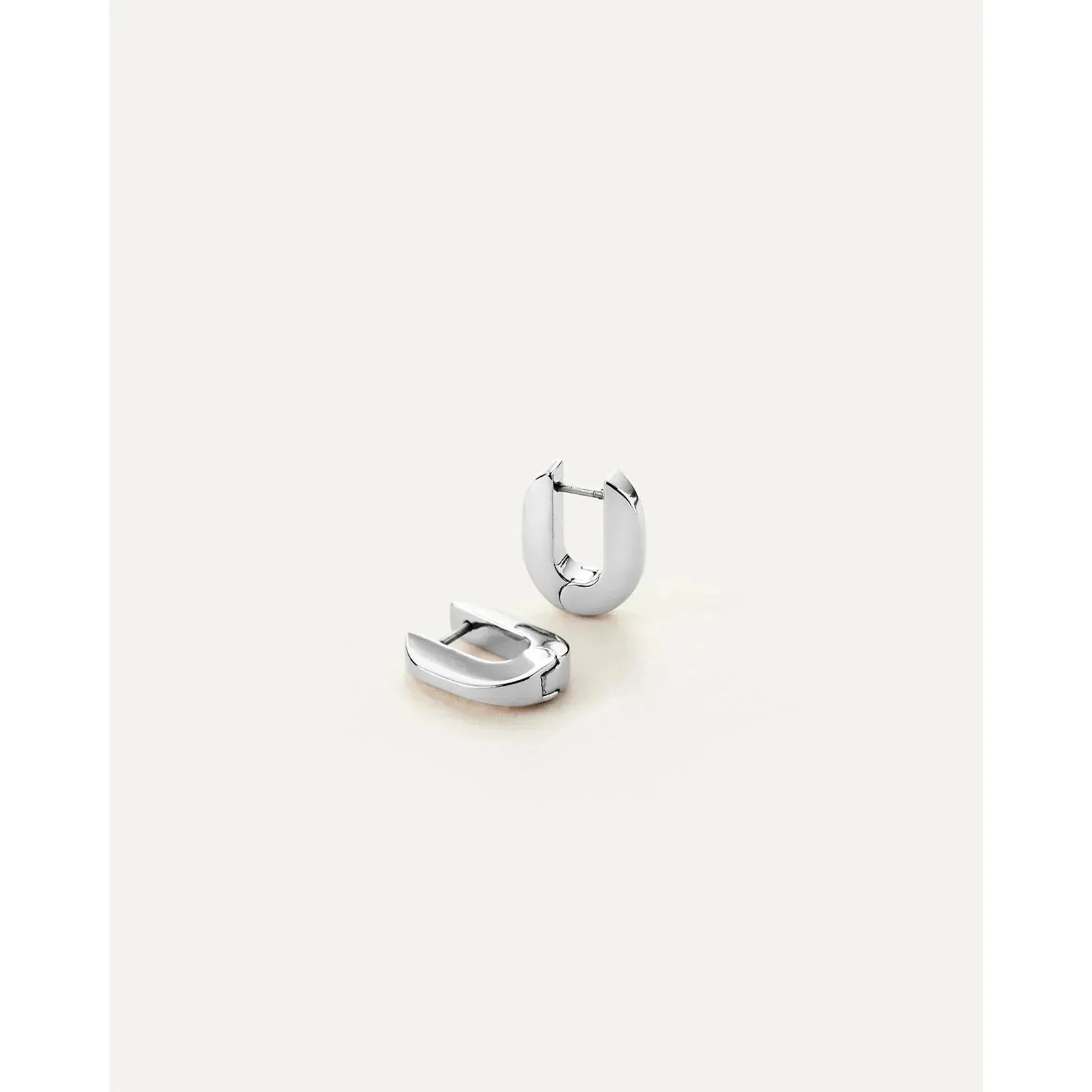 Jenny Bird Teeni Toni Huggie Earrings In High Polish Silver