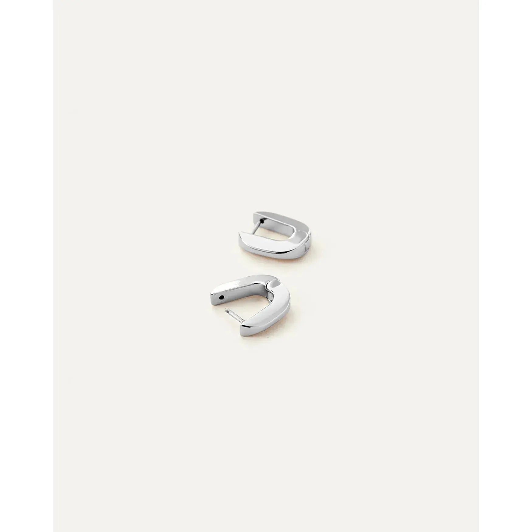 Jenny Bird Teeni Toni Huggie Earrings In High Polish Silver