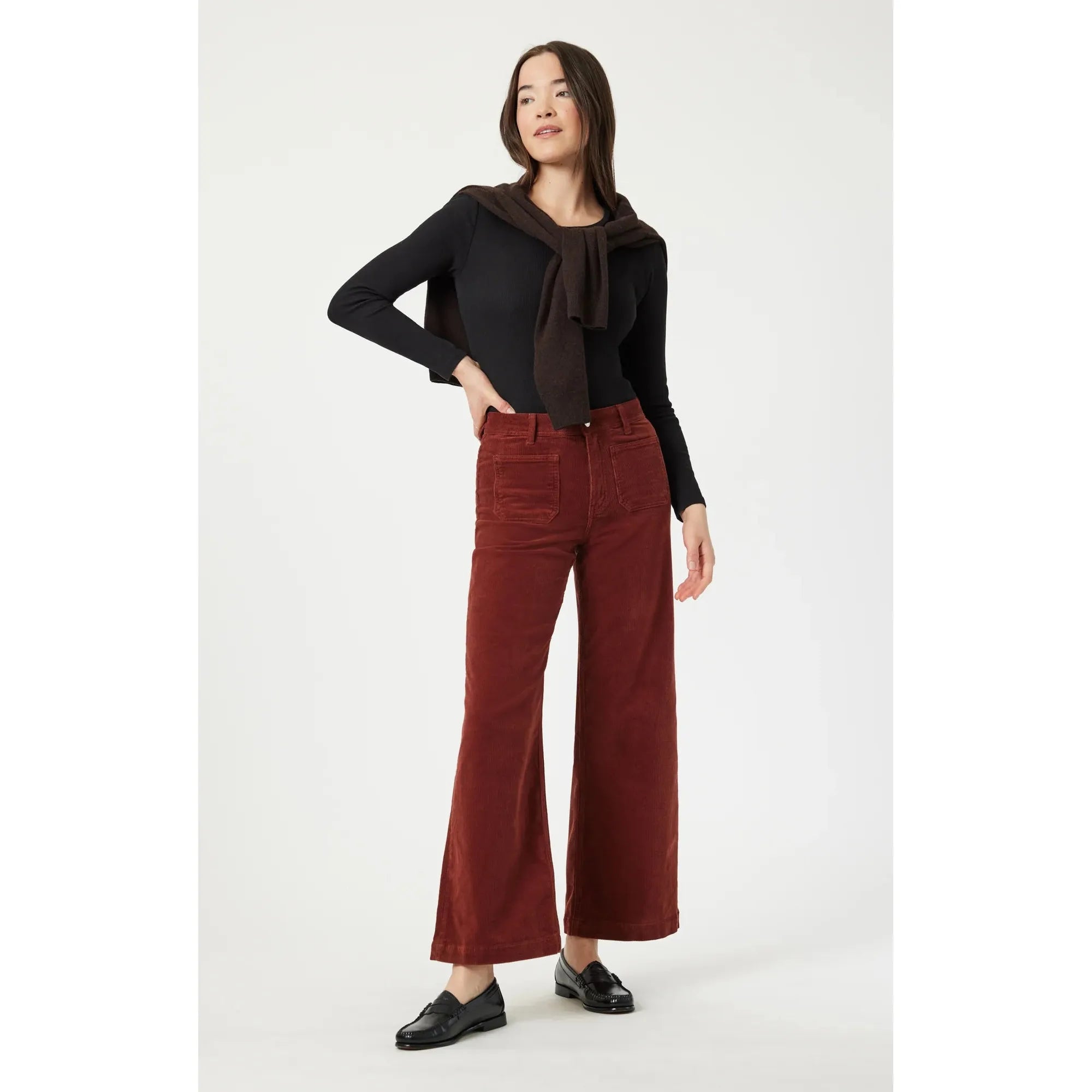 Paloma Marine Wide Leg Corduroys | 29" Inseam