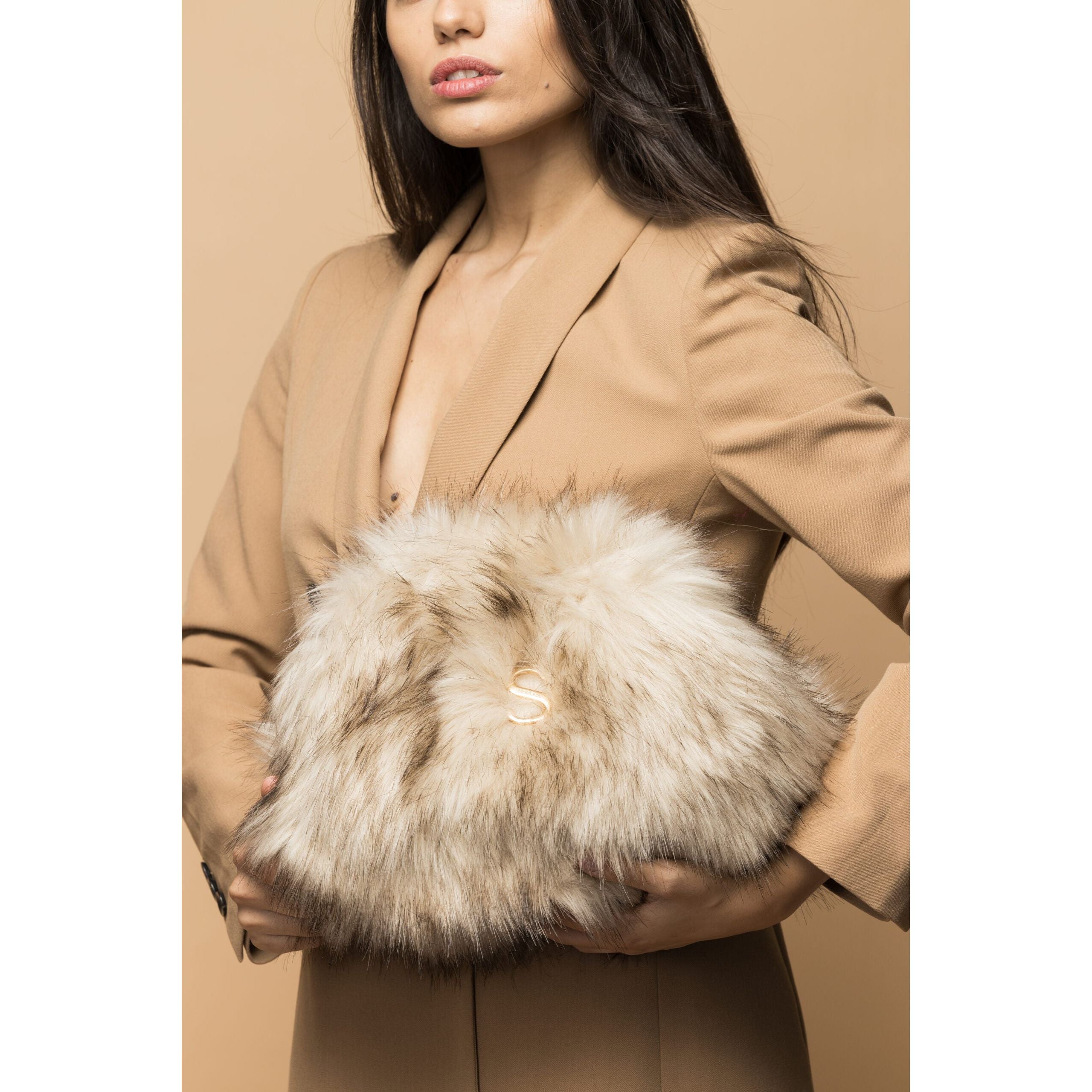 Debora Faux Fur Bucket Bag