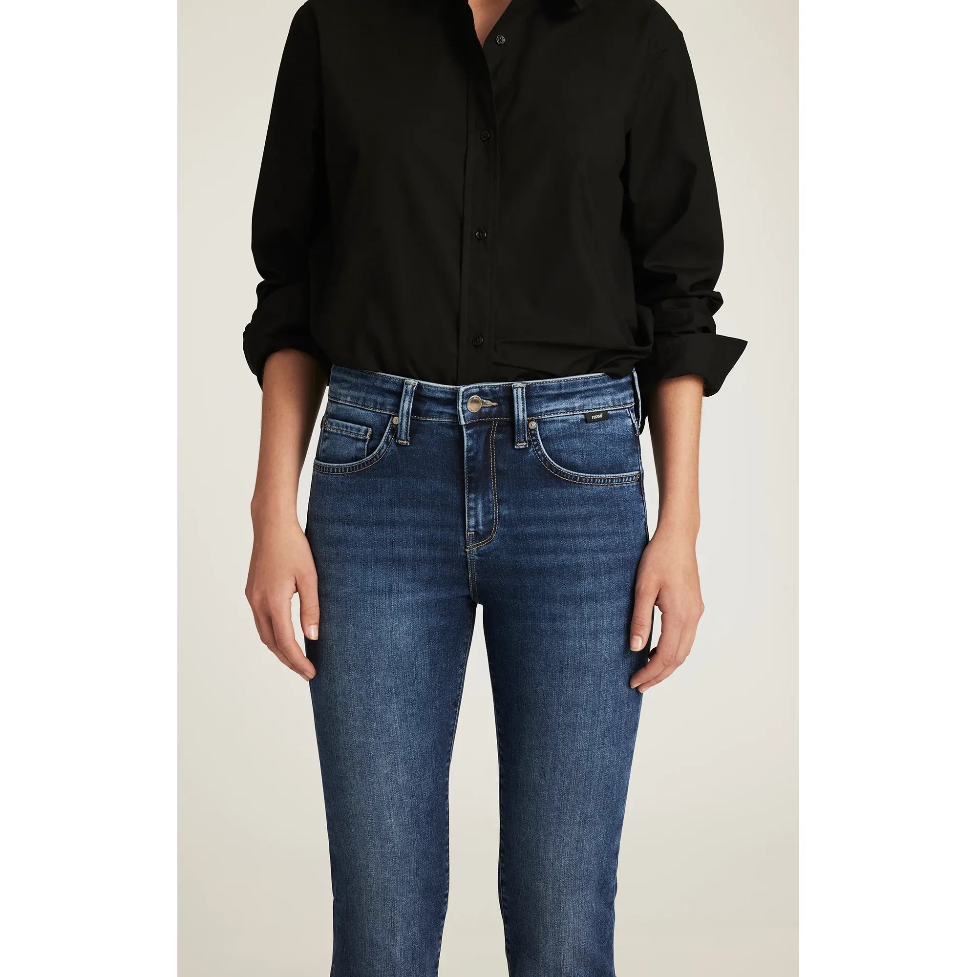 Vicky Dark Brushed Feather Luxe Jean