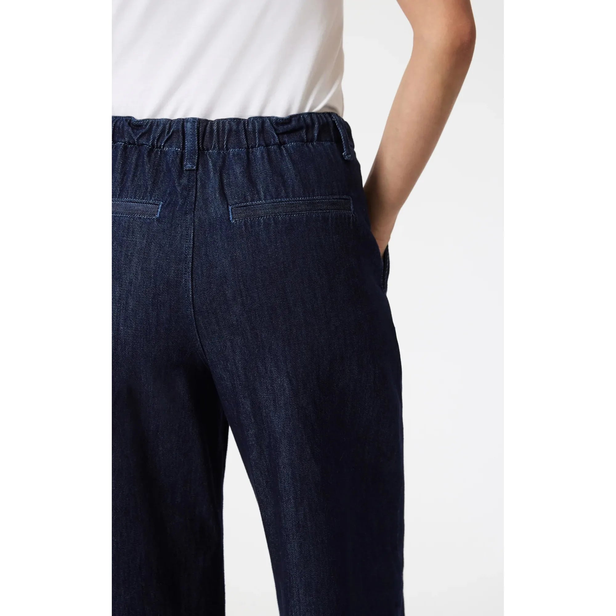 Pera Pleated Wide Leg Jeans | High Rise