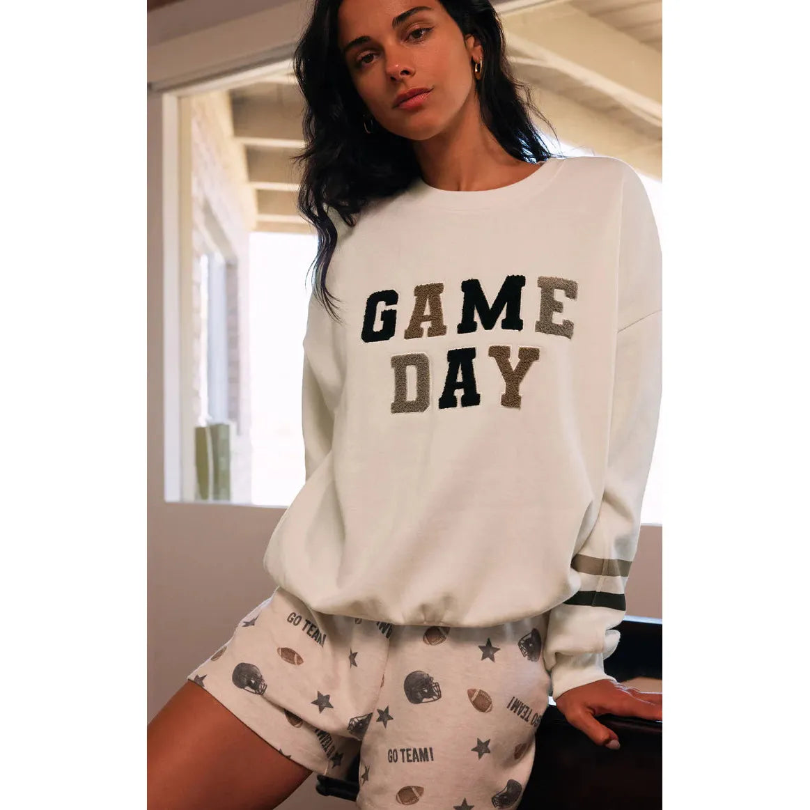 Oversized Game Day Sweatshirt