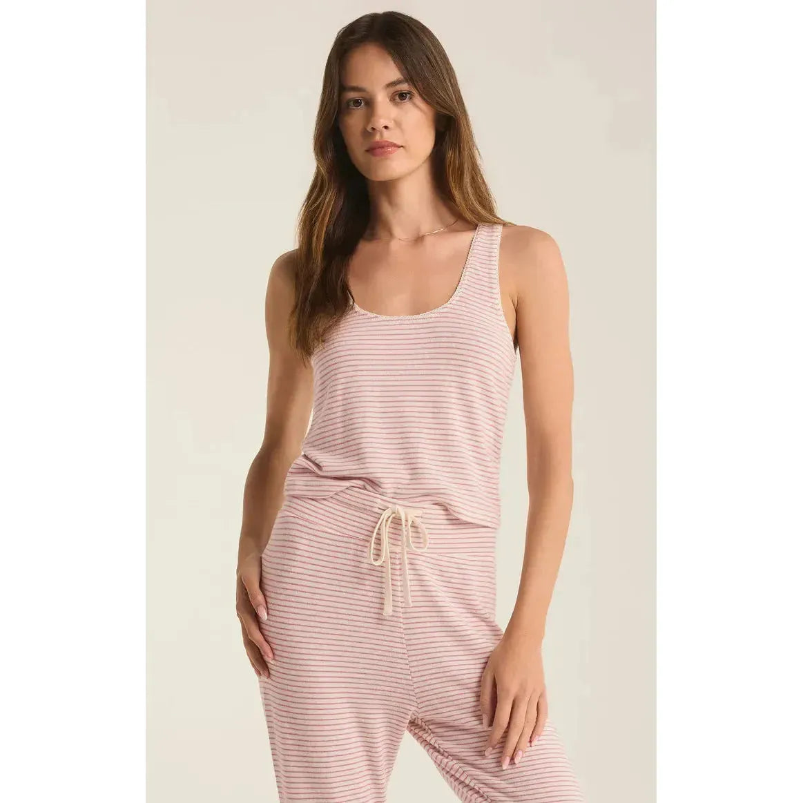 Lana Pink Stripe Tank