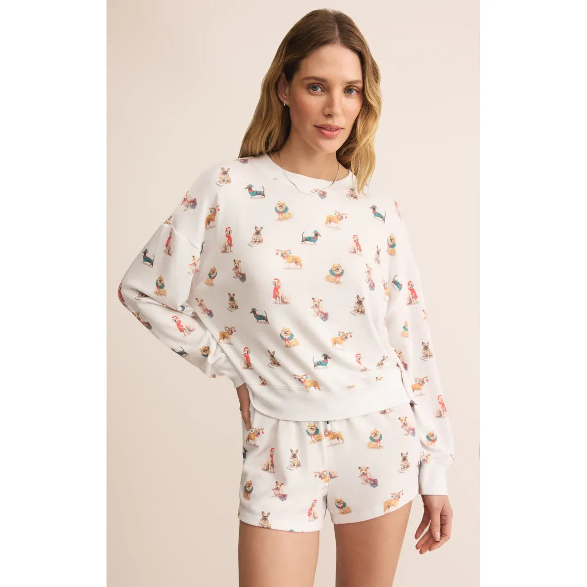 Cozy Up Pup Long Sleeve Top