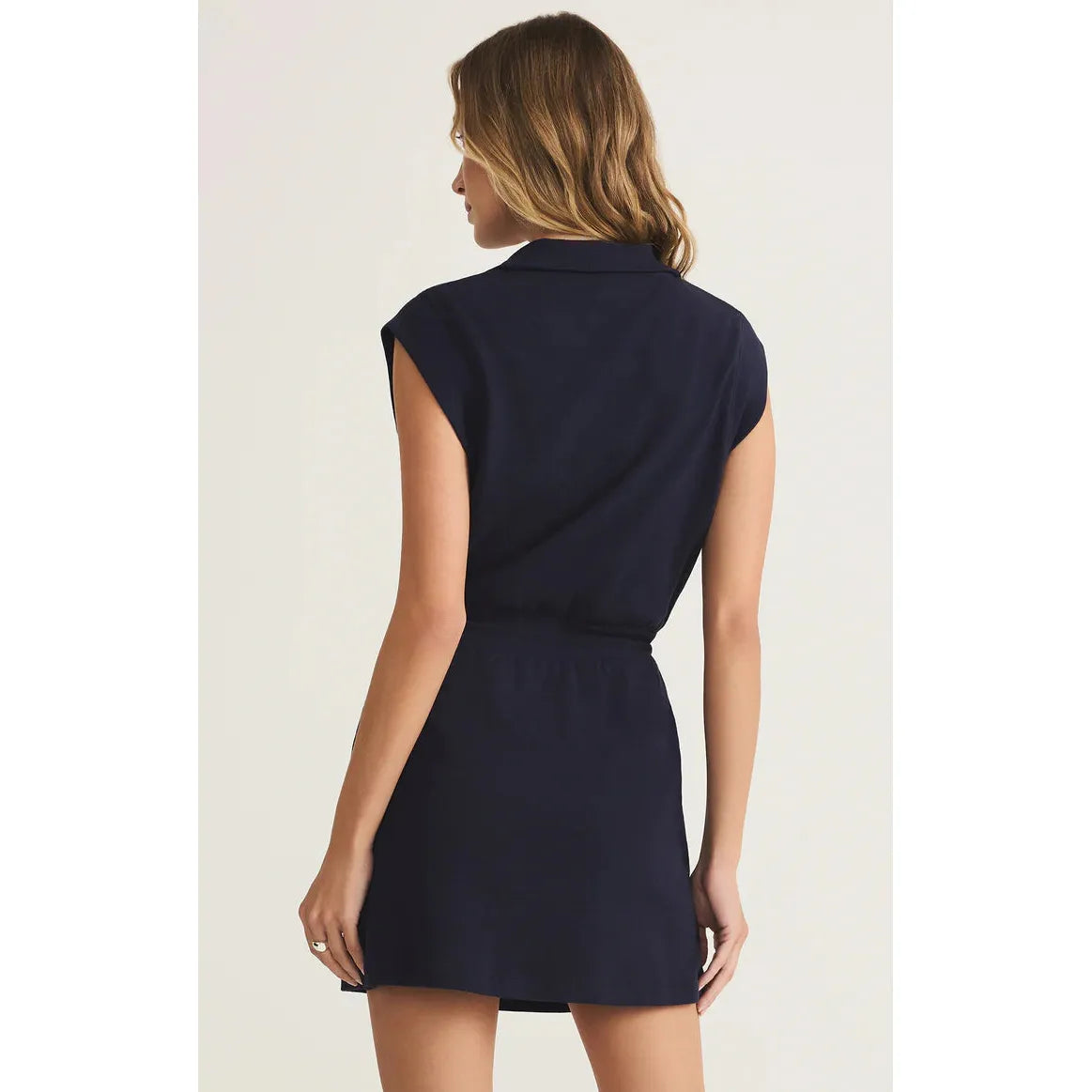 Club Quarter Zip Active Mini Dress