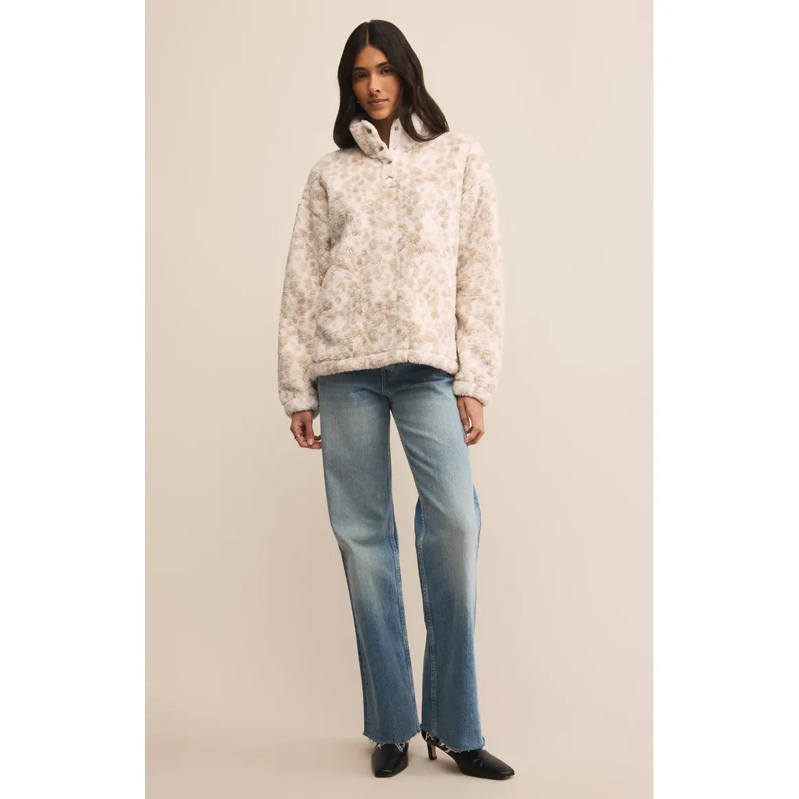 Brooklyn Leopard Sherpa Jacket