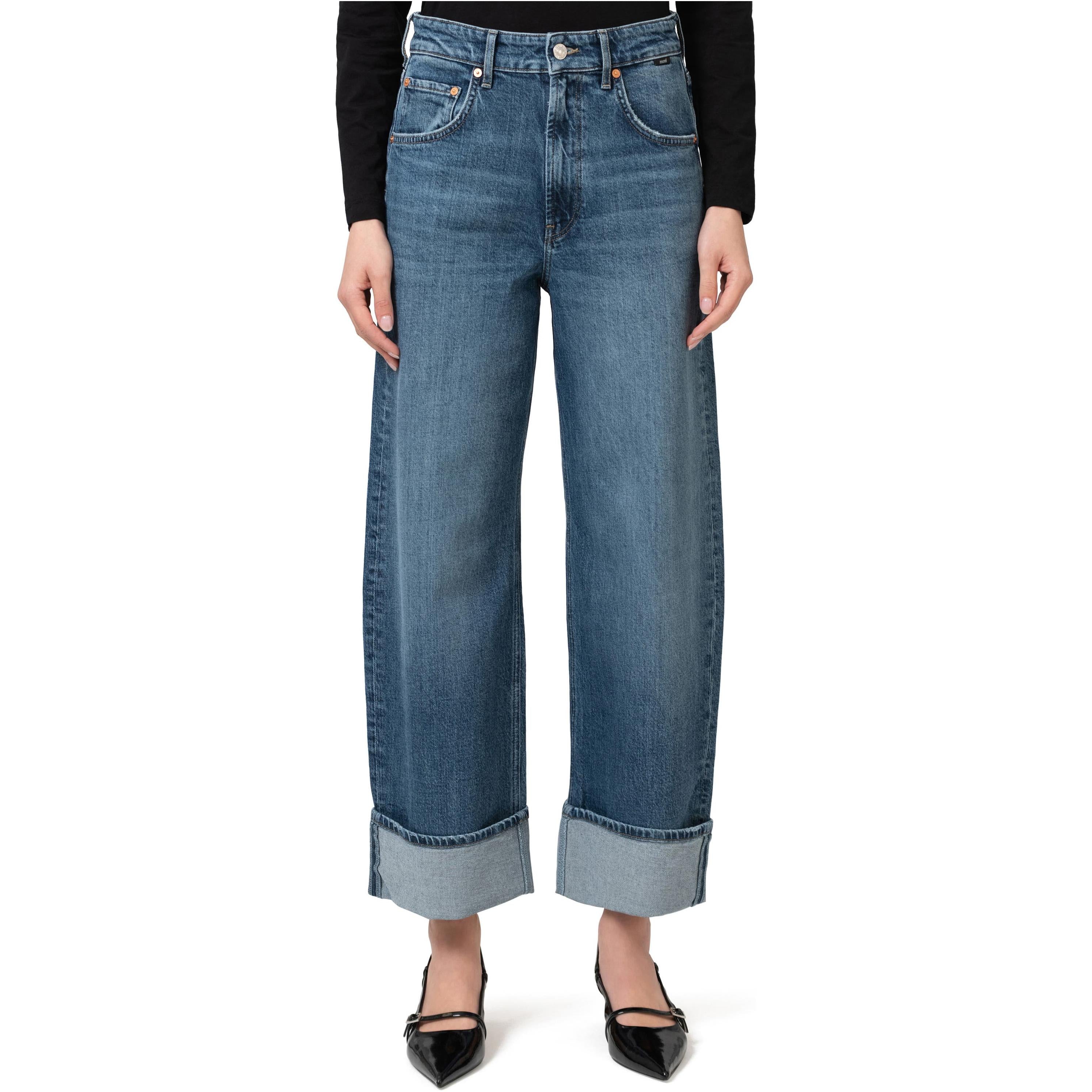 Sandra Mid Brushed Cuffed Jeans