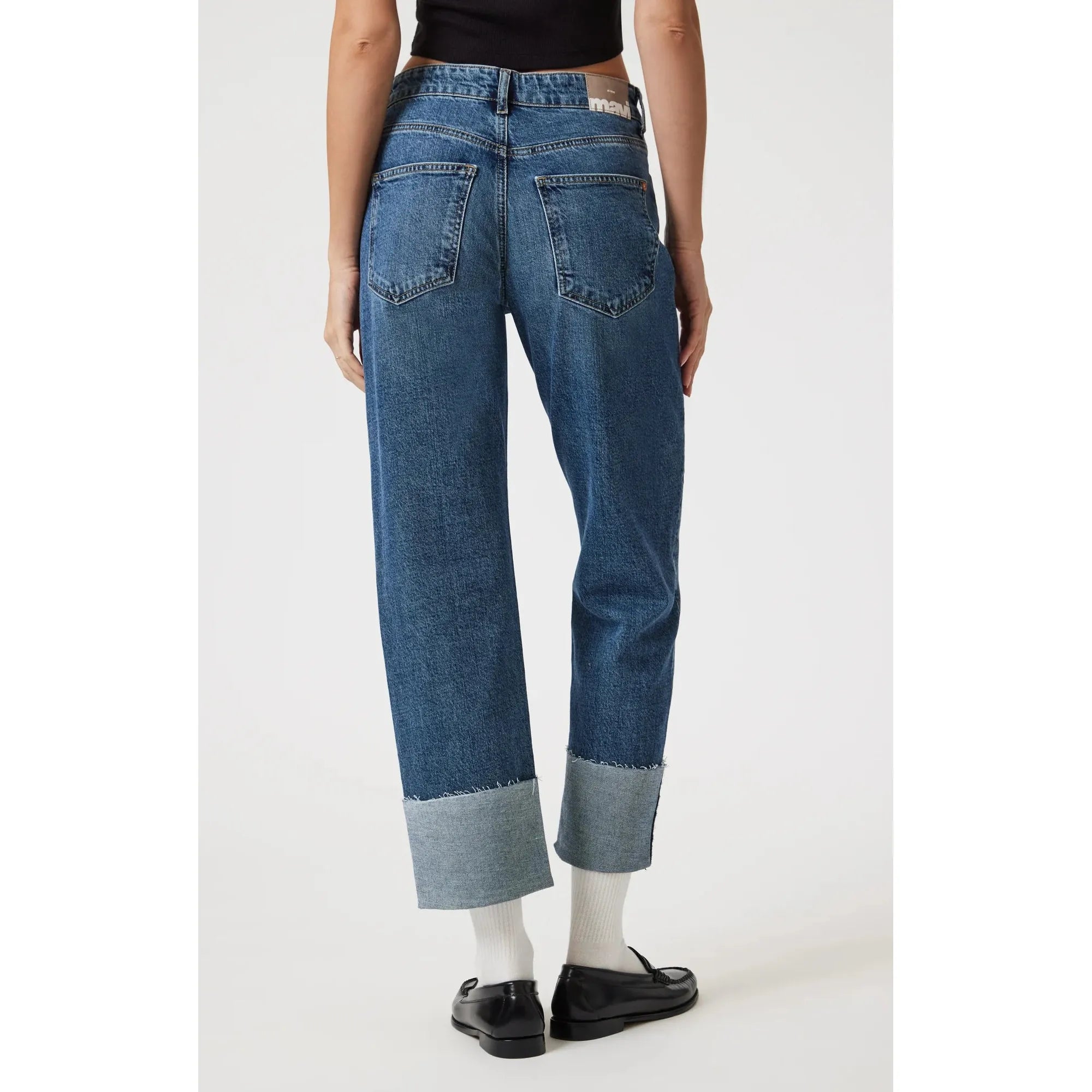 Savannah Cuffed Jeans | High Rise | Straight Leg