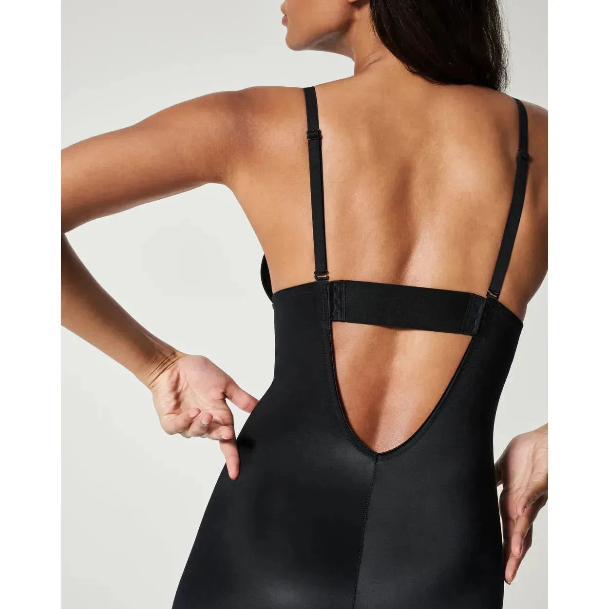 Suit Your Fancy Shaping Plunge Low-Back Mid-Thigh Bodysuit | Best Seller