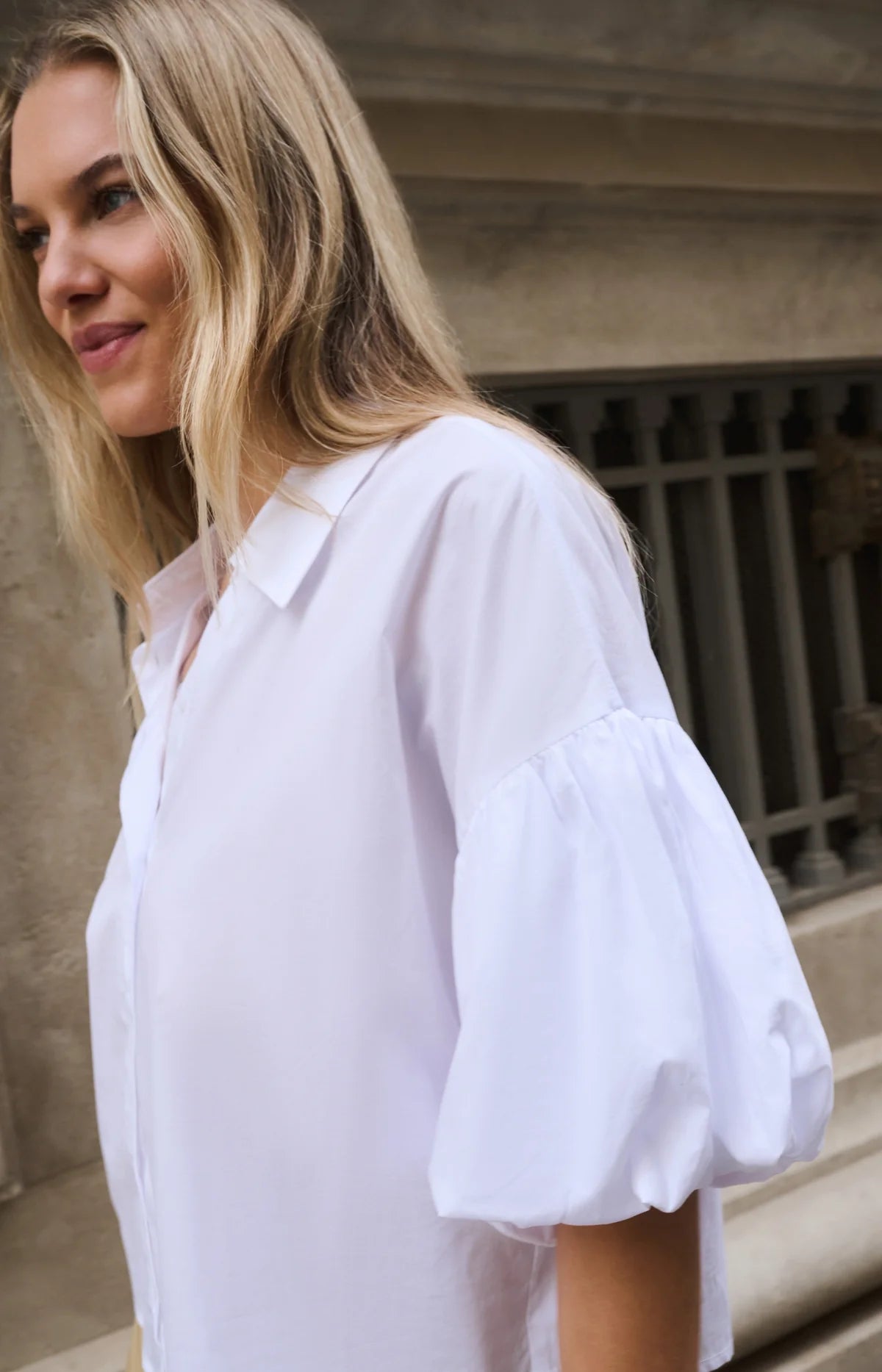 Cloud Nine Balloon Sleeve Blouse