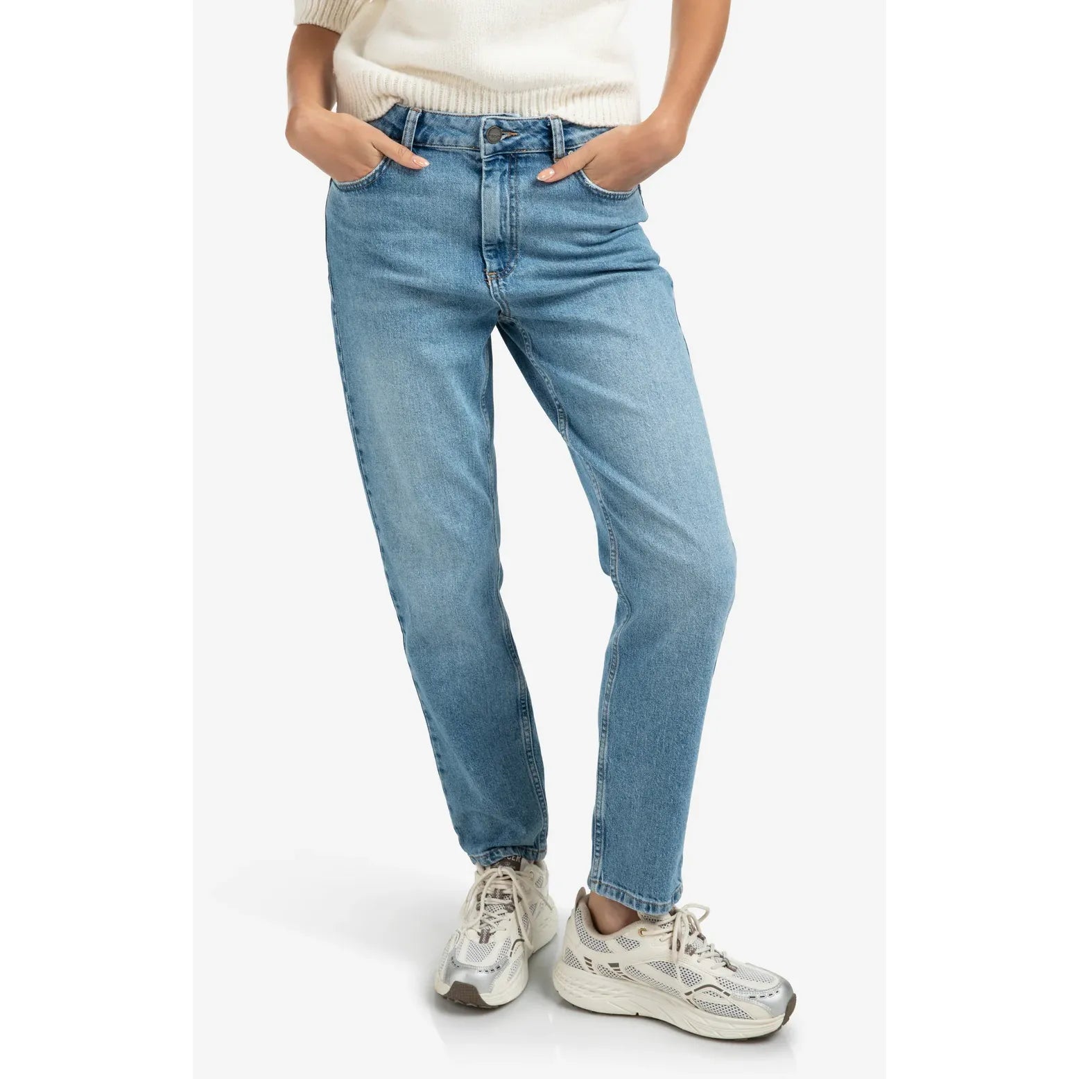 Mid-Waist Boyfriend Denim