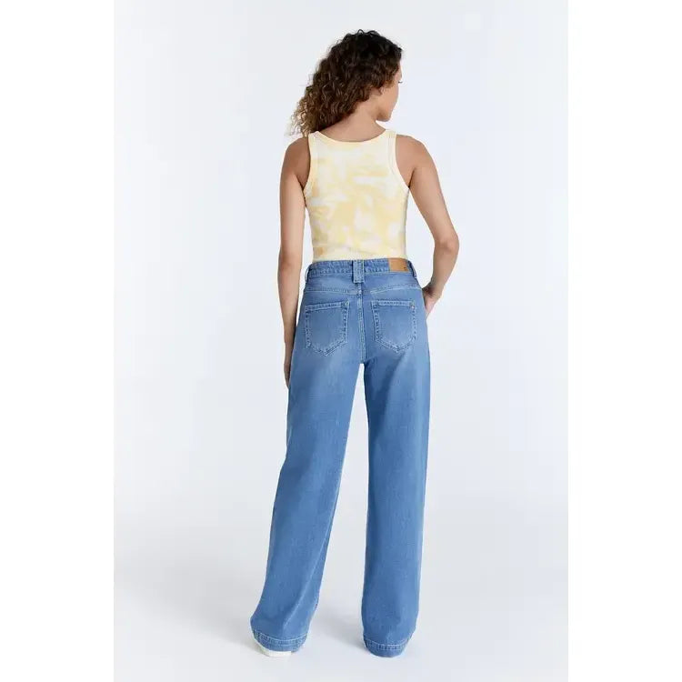 Lulu High Waisted Wide Leg Jeans