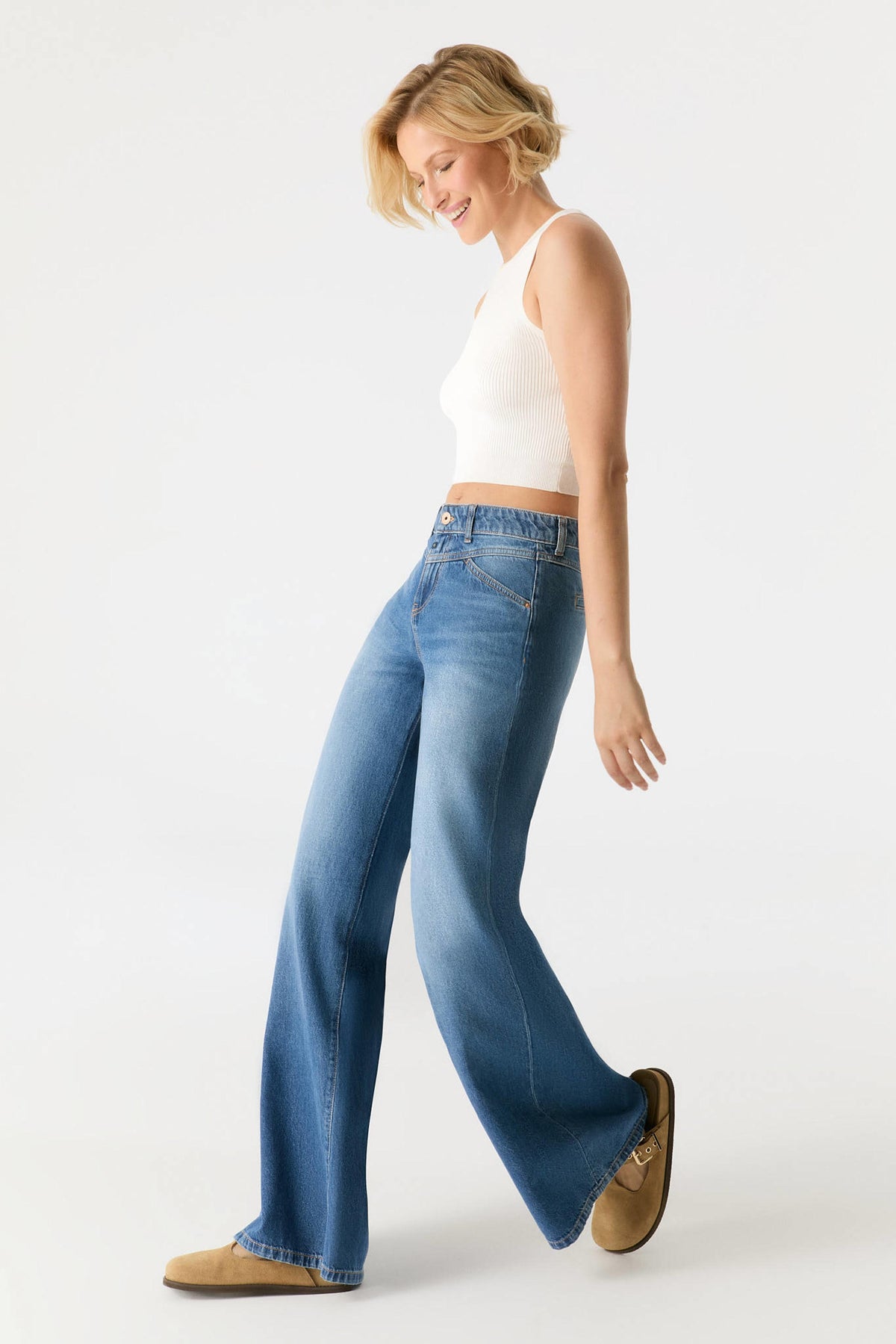 Hazel Wide Leg Jeans | 32" Inseam