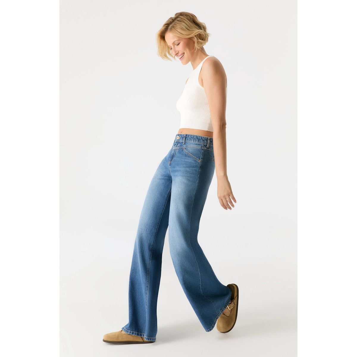 Hazel Wide Leg Jeans | 32" Inseam