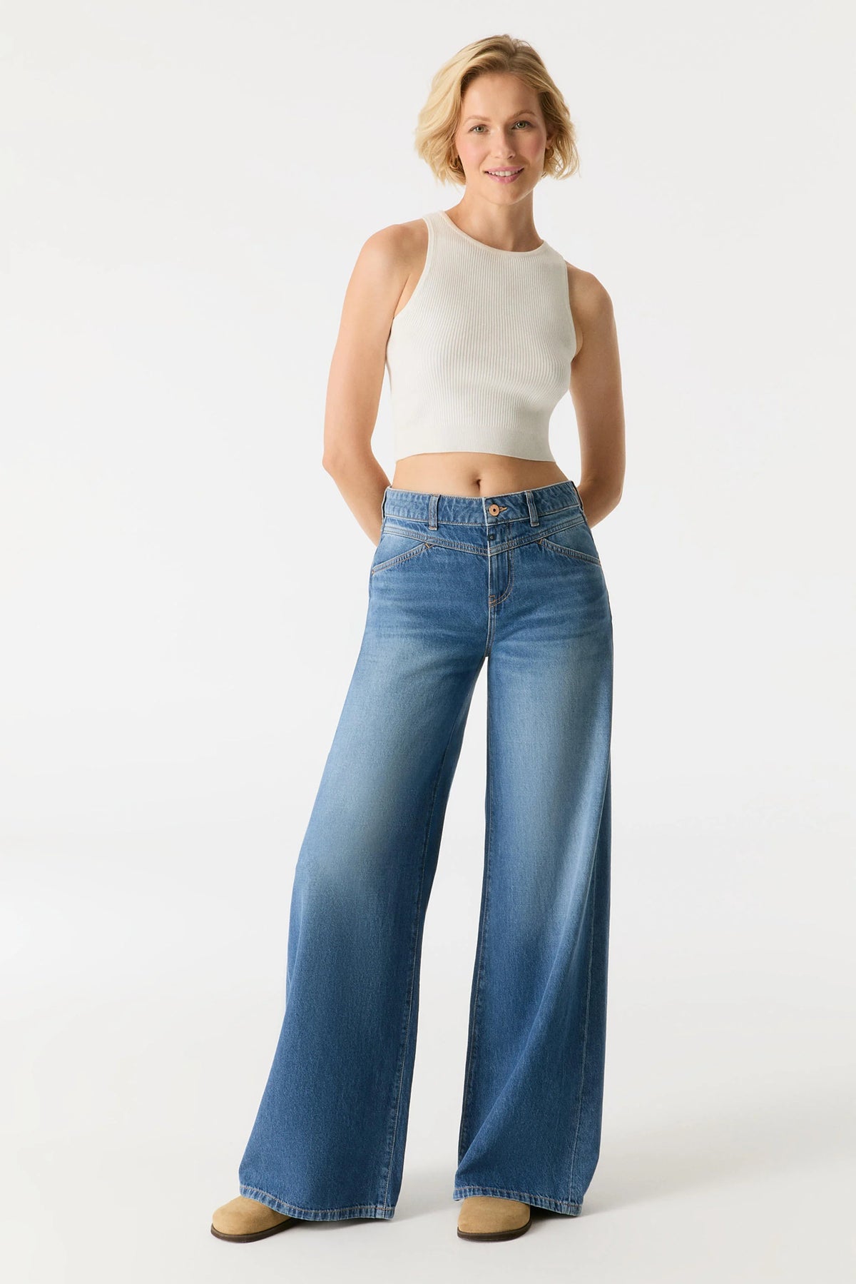 Hazel Wide Leg Jeans | 32" Inseam