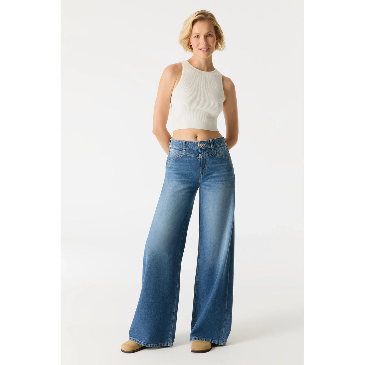 Hazel Wide Leg Jeans | 32" Inseam