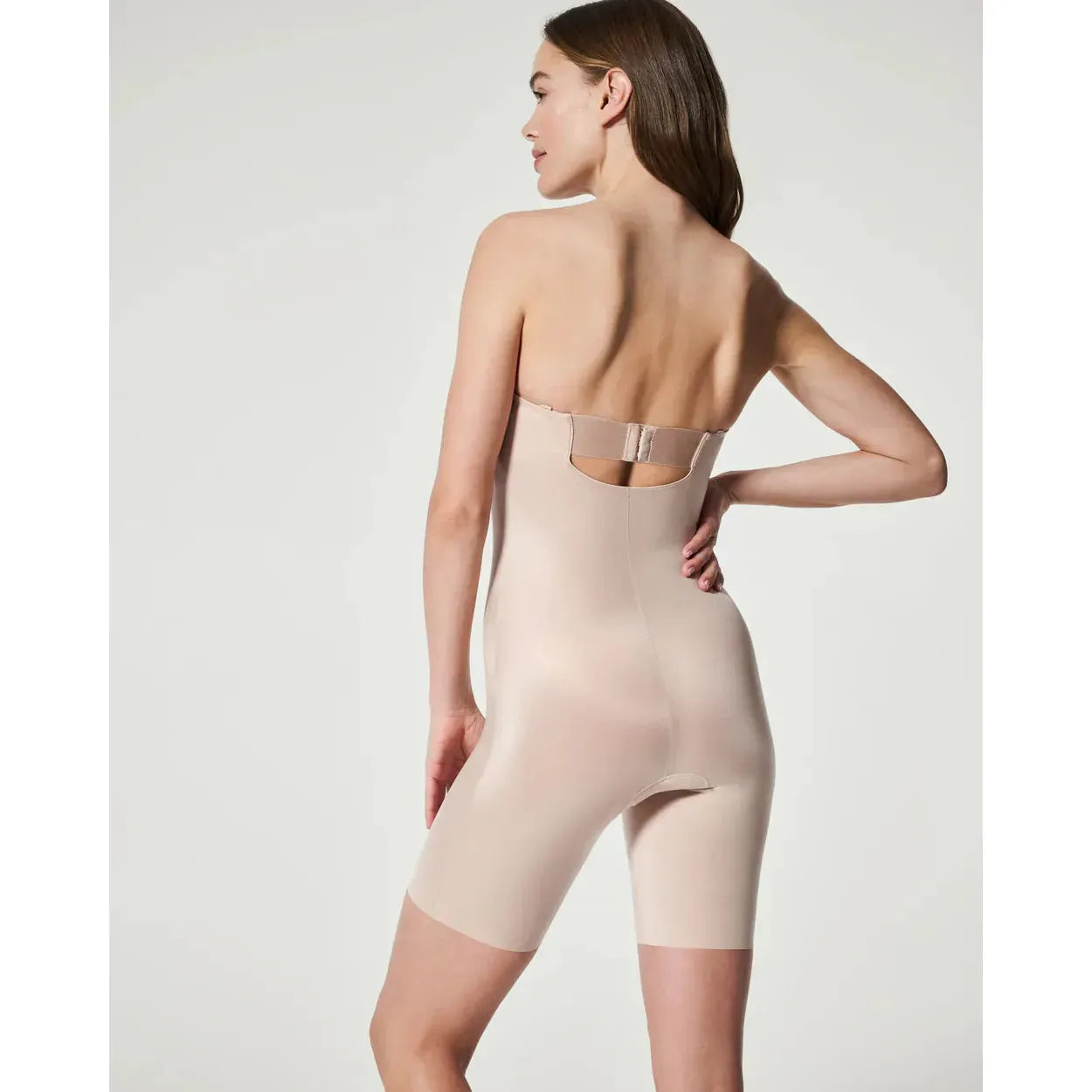 Strapless Cupped Mid-Thigh Bodysuit