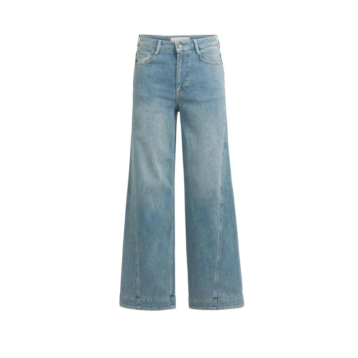 Wide Leg Jeans with Seam Details